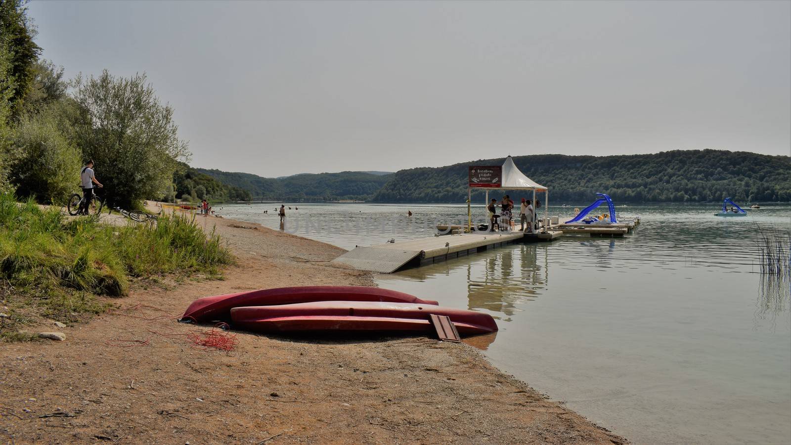 Lake du chalain France, boats watersports activities by sarahdavies576@gmail.com