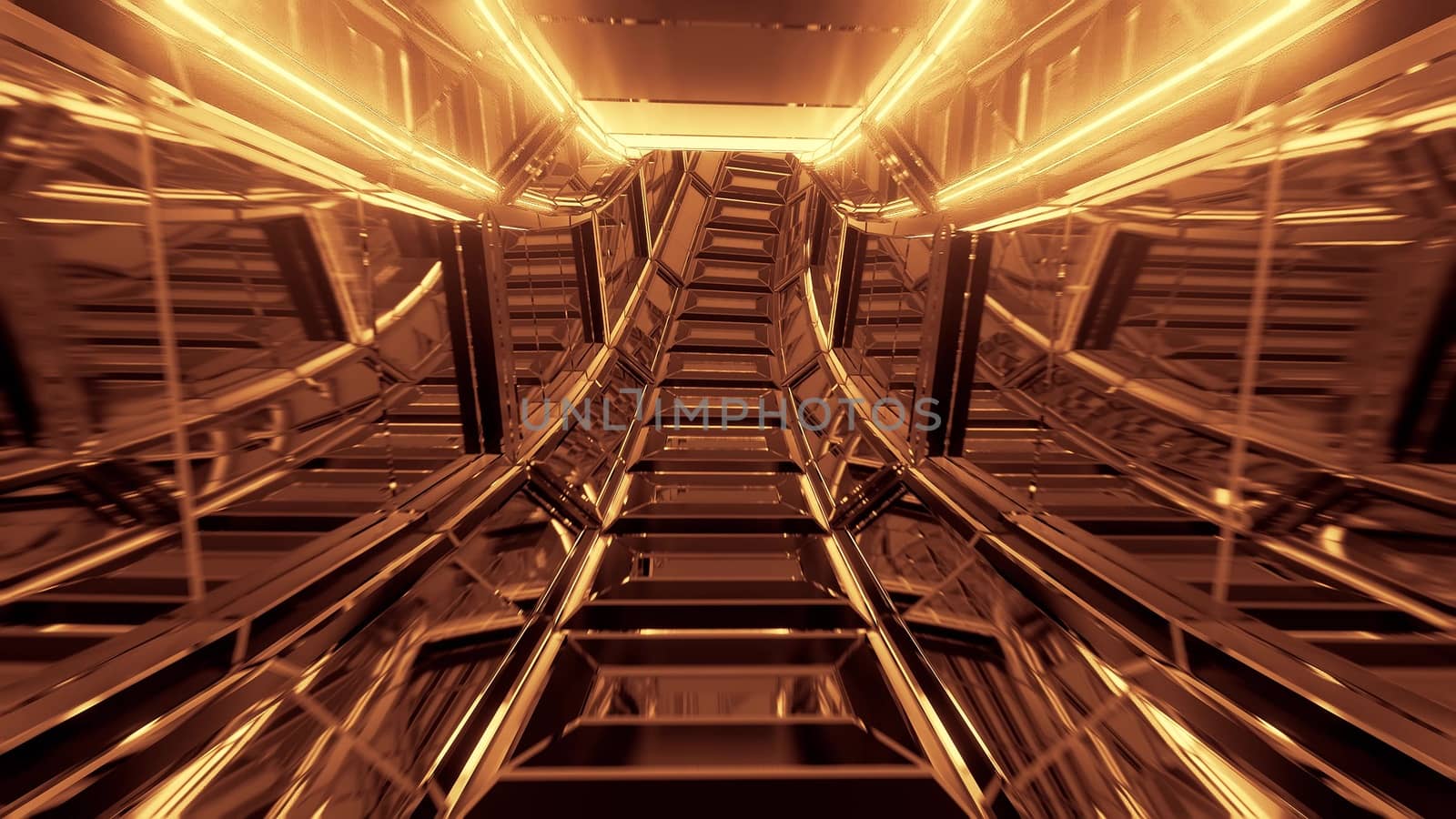 futuristic scifi glass tunnel corridor 3d illustration wallpaper background by tunnelmotions