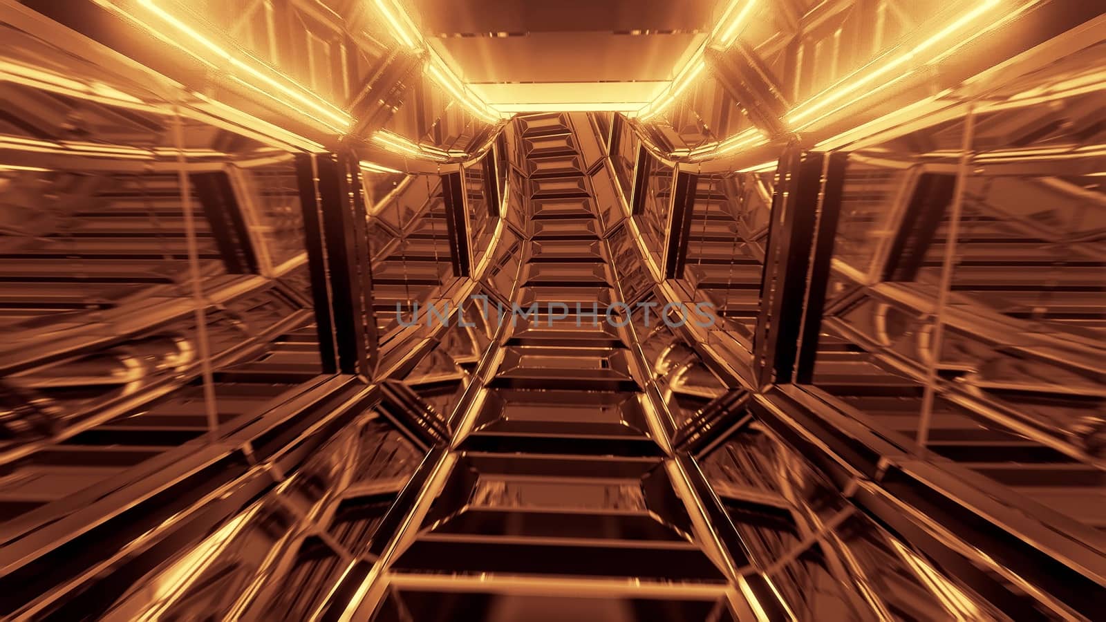 futuristic scifi glass tunnel corridor 3d illustration wallpaper background by tunnelmotions