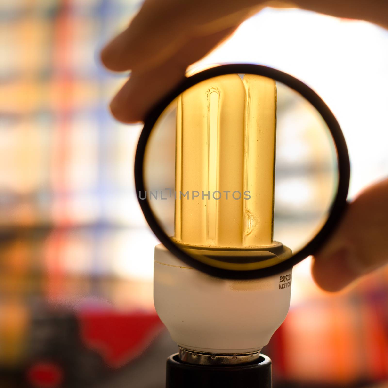 Lens neutral density filter before swithed led bulb by mikelju