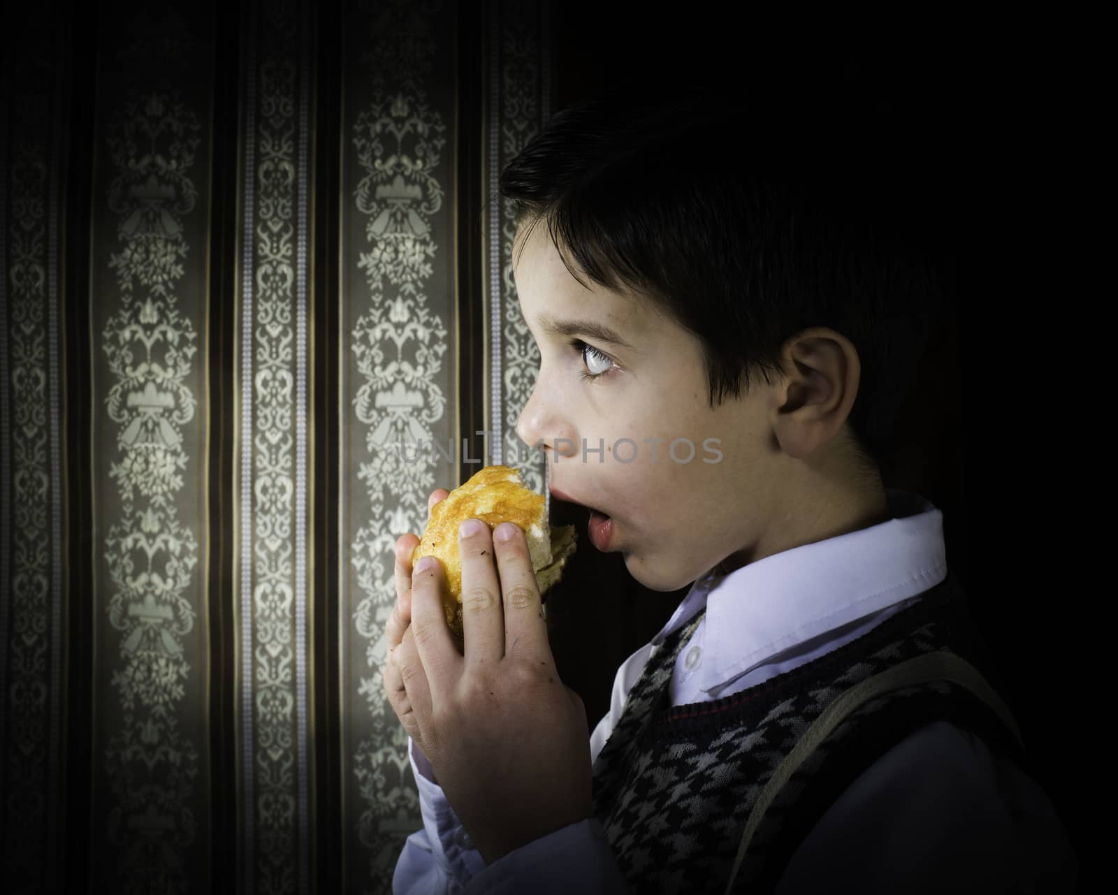 Child who eat. Vintage clothes  by deyan_georgiev