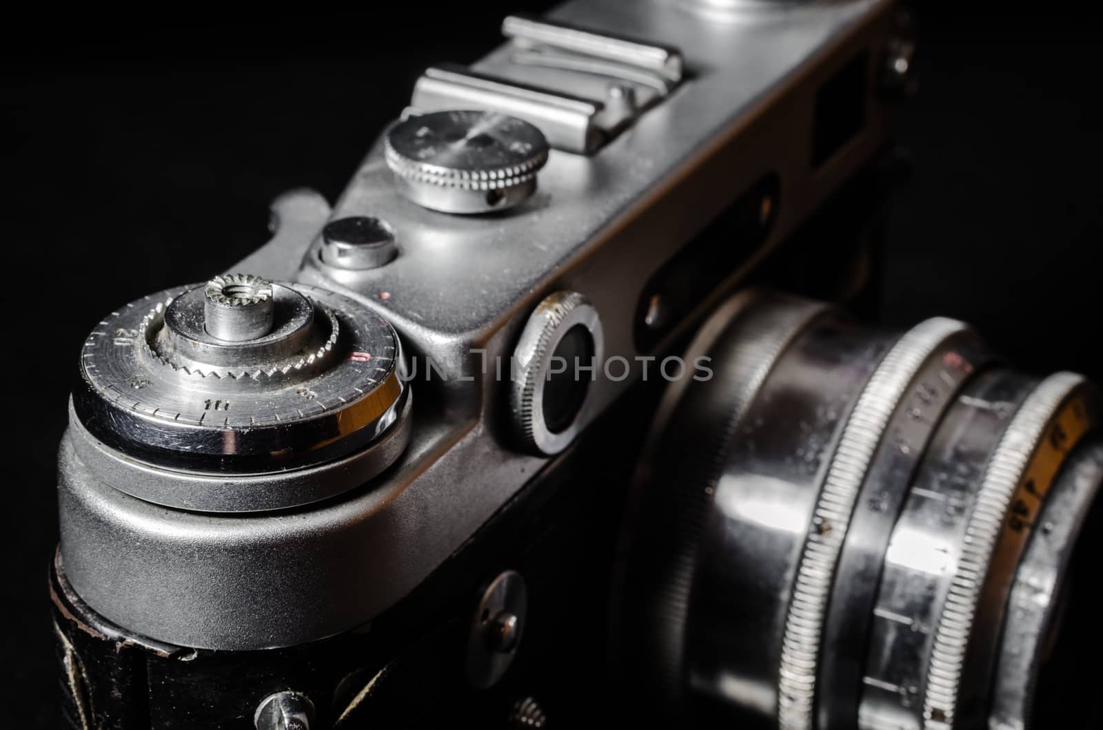 vintage camera closeup