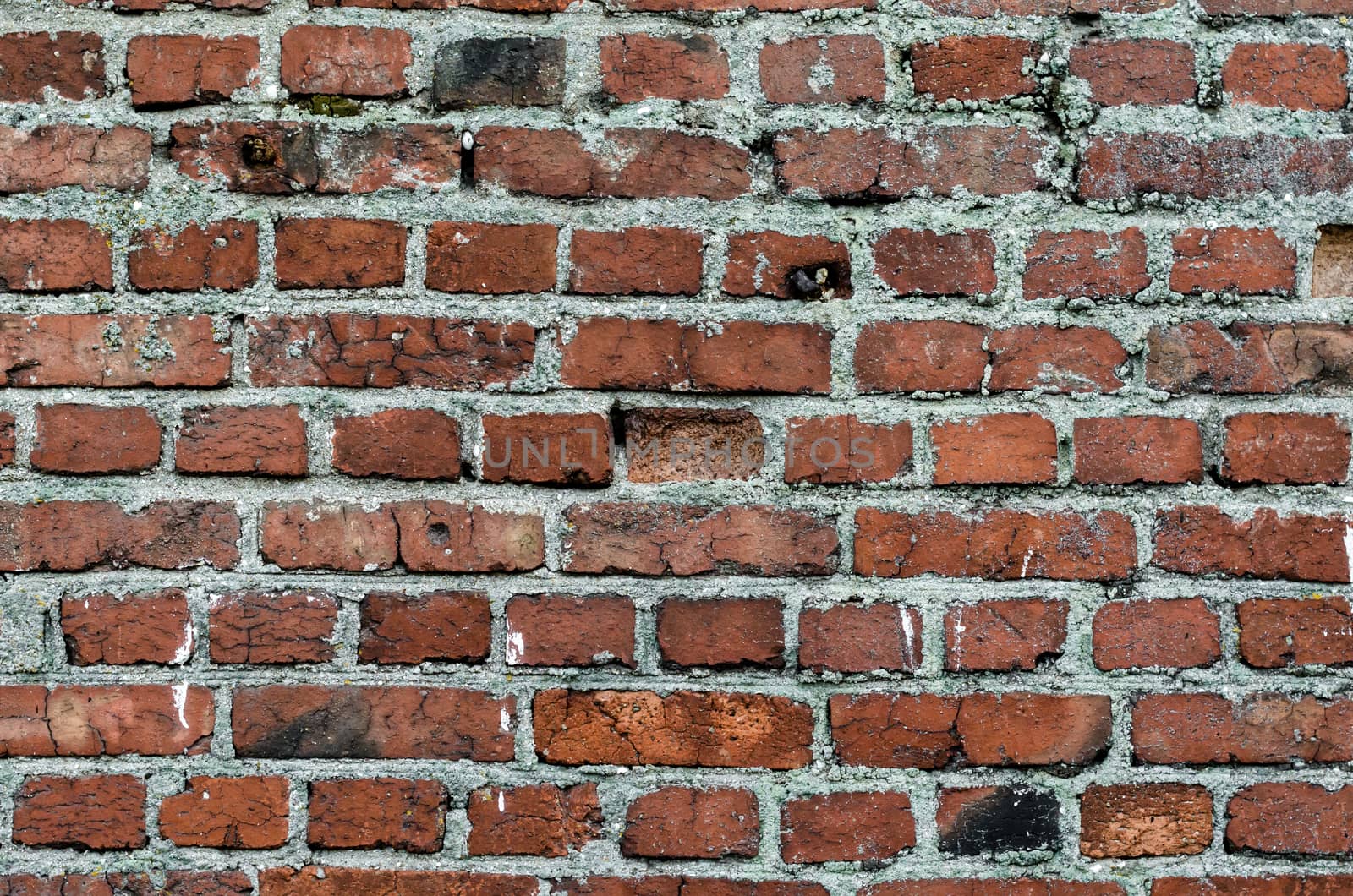 texture of an old orange brick wall