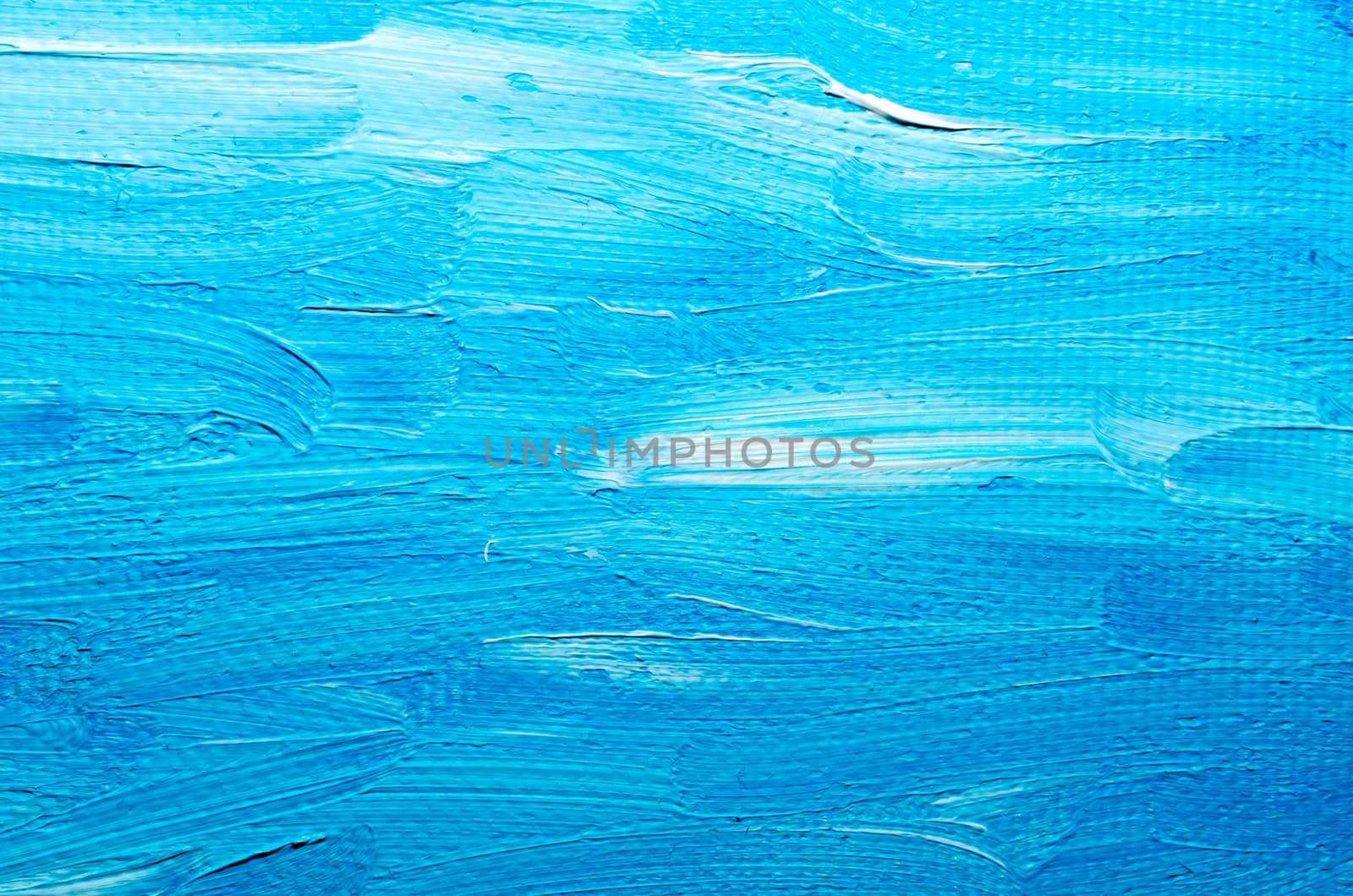 texture blue oil paint on canvas macro closeup