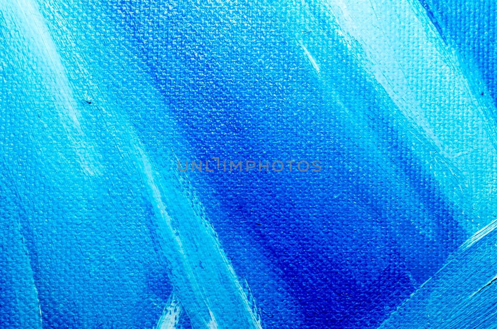 texture blue oil paint on canvas macro closeup