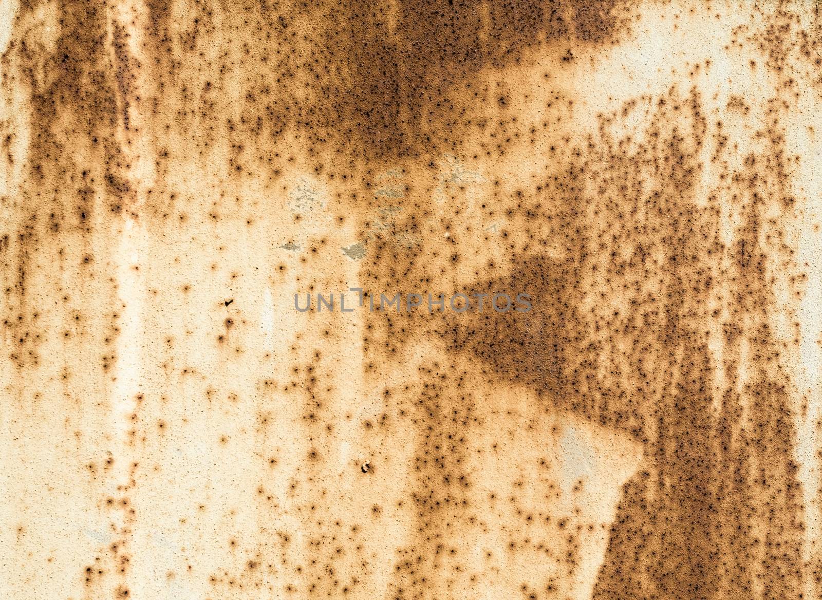 rusty texture old metal surface painted beige paint with rust