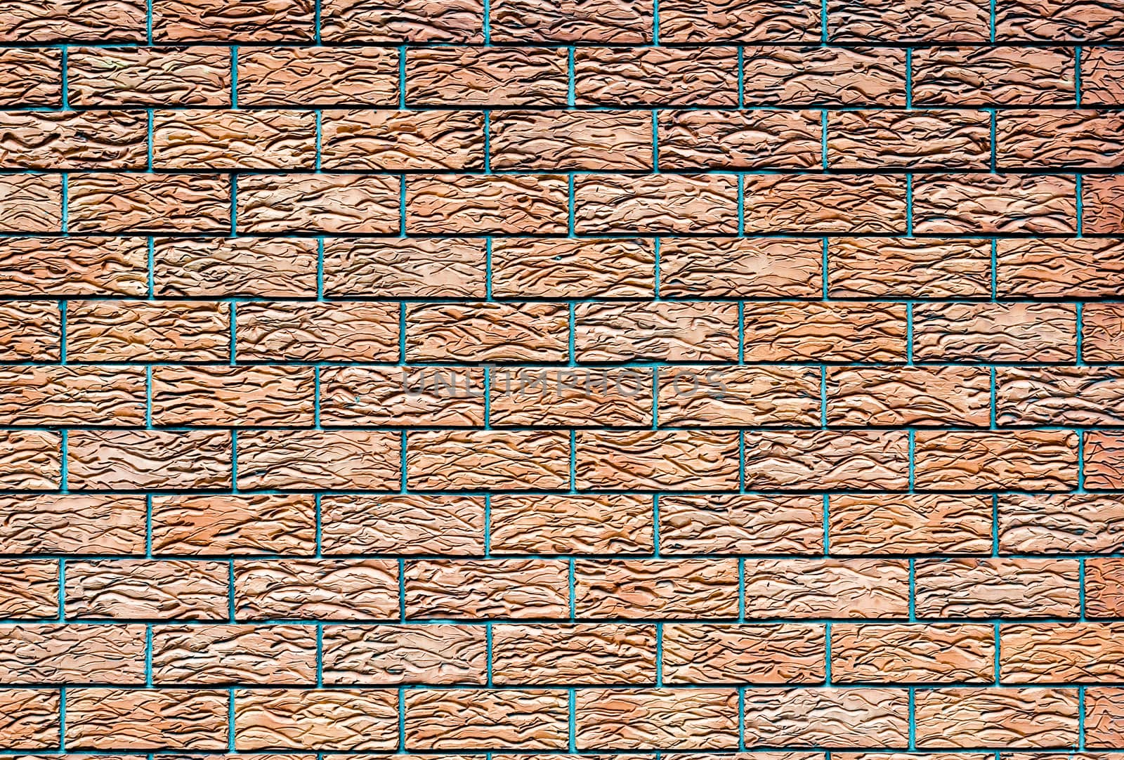 texture wall with orange decorative tiles