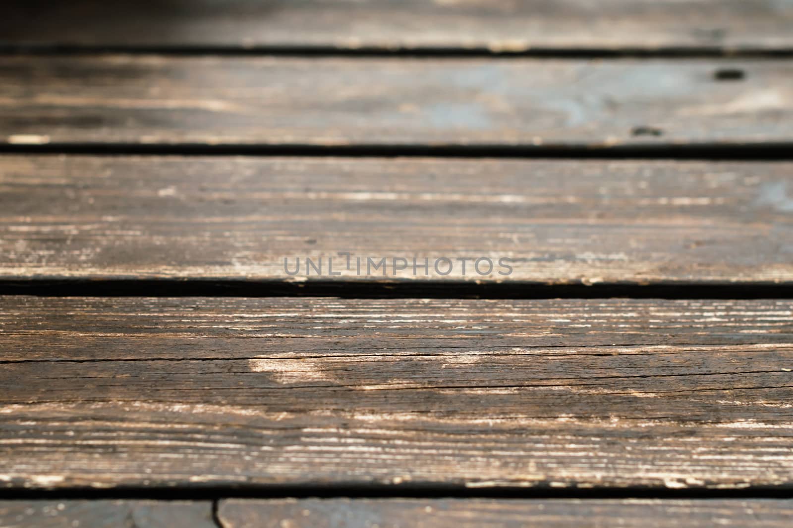 texture of a wooden surface in perspective close-up