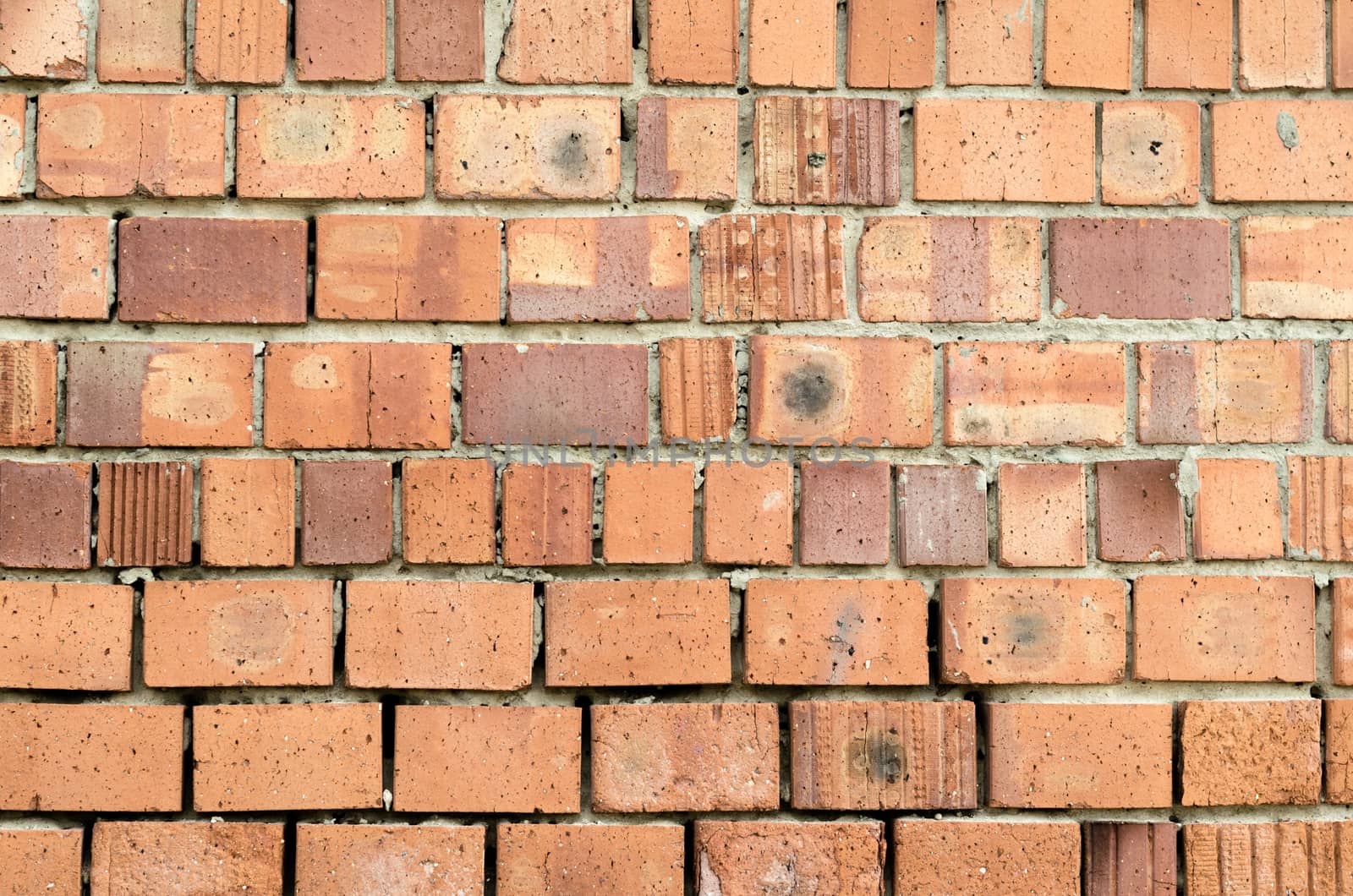 texture of an old orange brick wall
