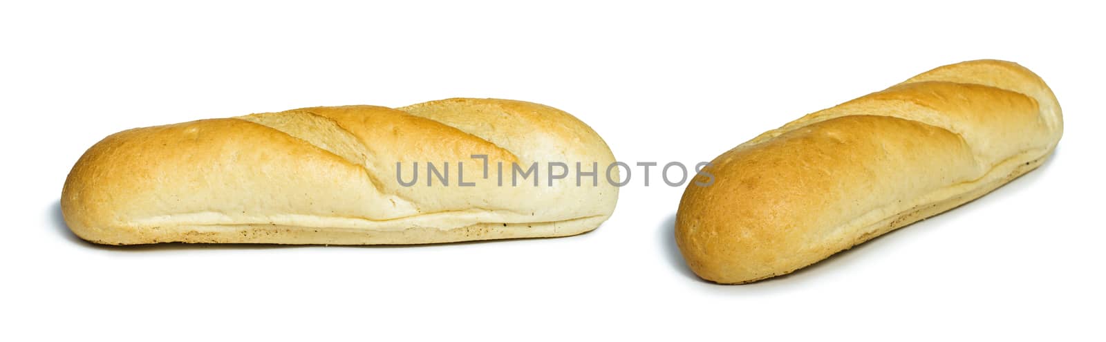 White isolated Bread by deyan_georgiev