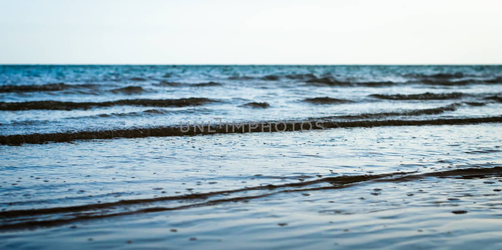 small waves on the sea surface