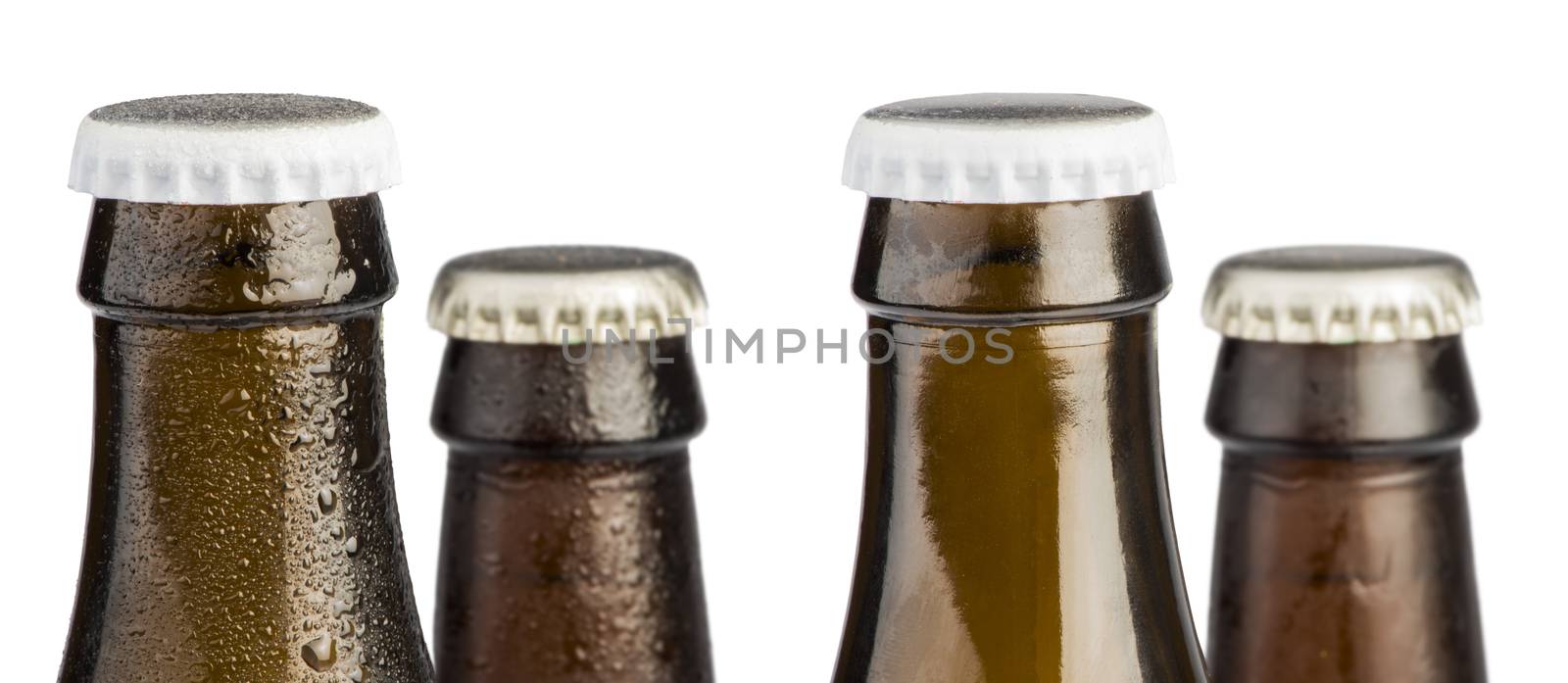 Brown Beer bottles isolated by deyan_georgiev