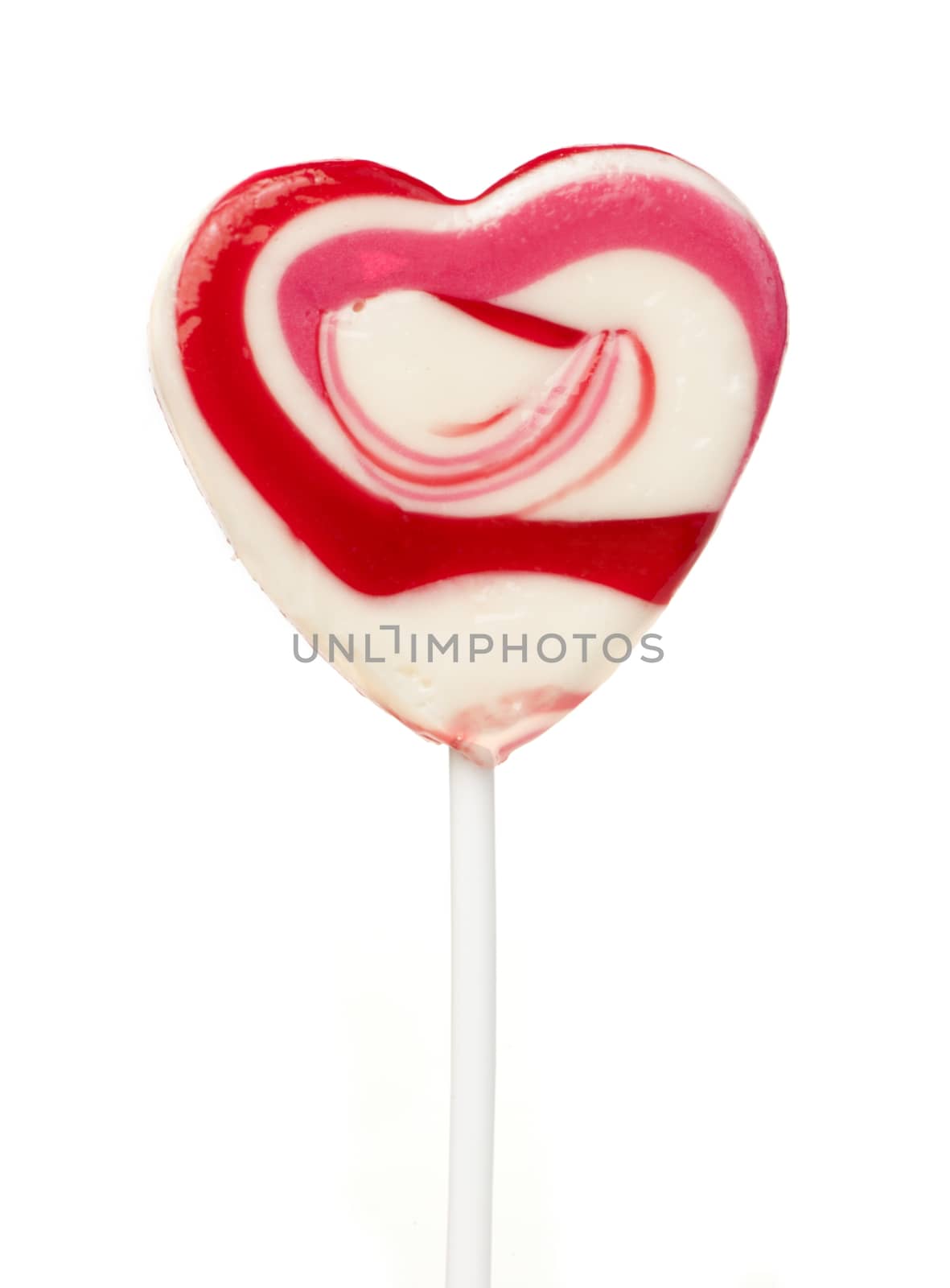 Pink lollipop heart-shaped by deyan_georgiev
