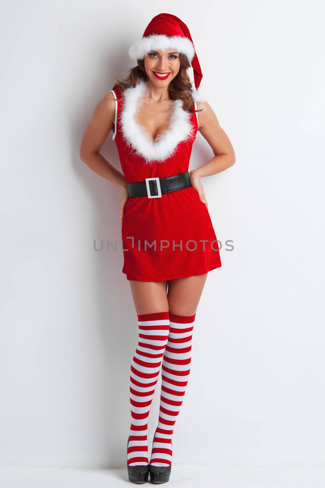 Girl wearing santa claus clothes by Yellowj