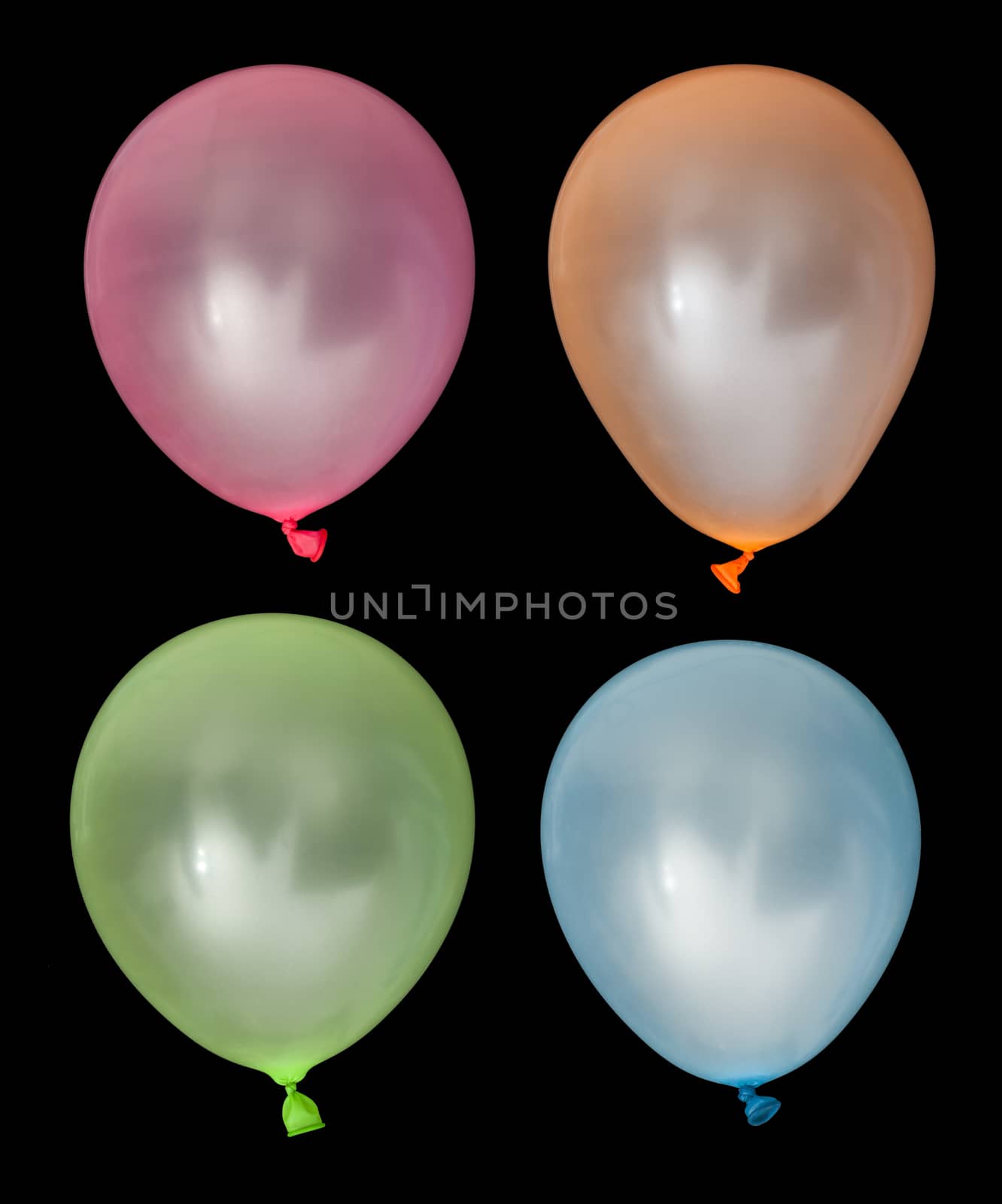 Set of inflated balloons from different colors by deyan_georgiev