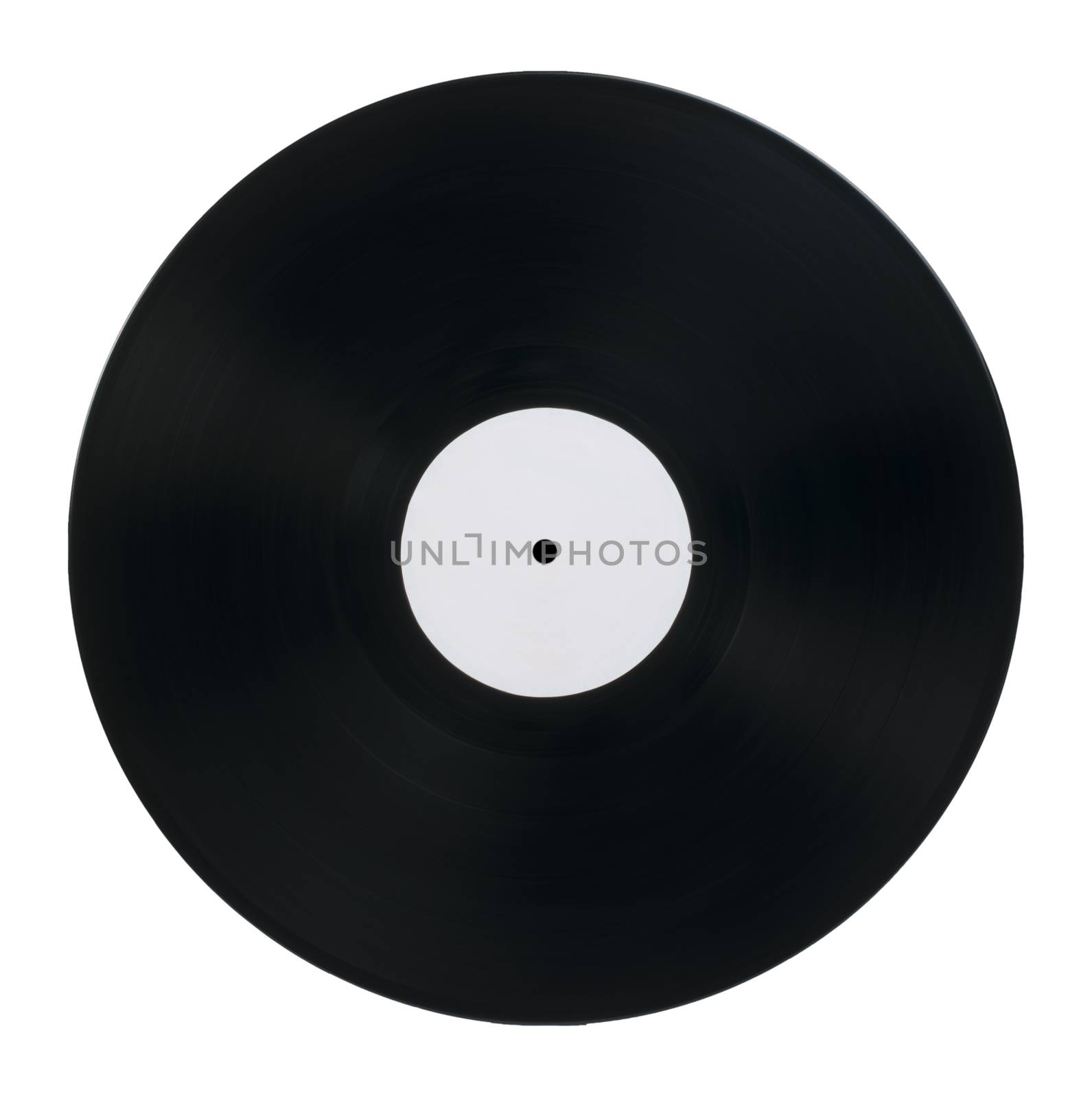 Vinil Record white isolated