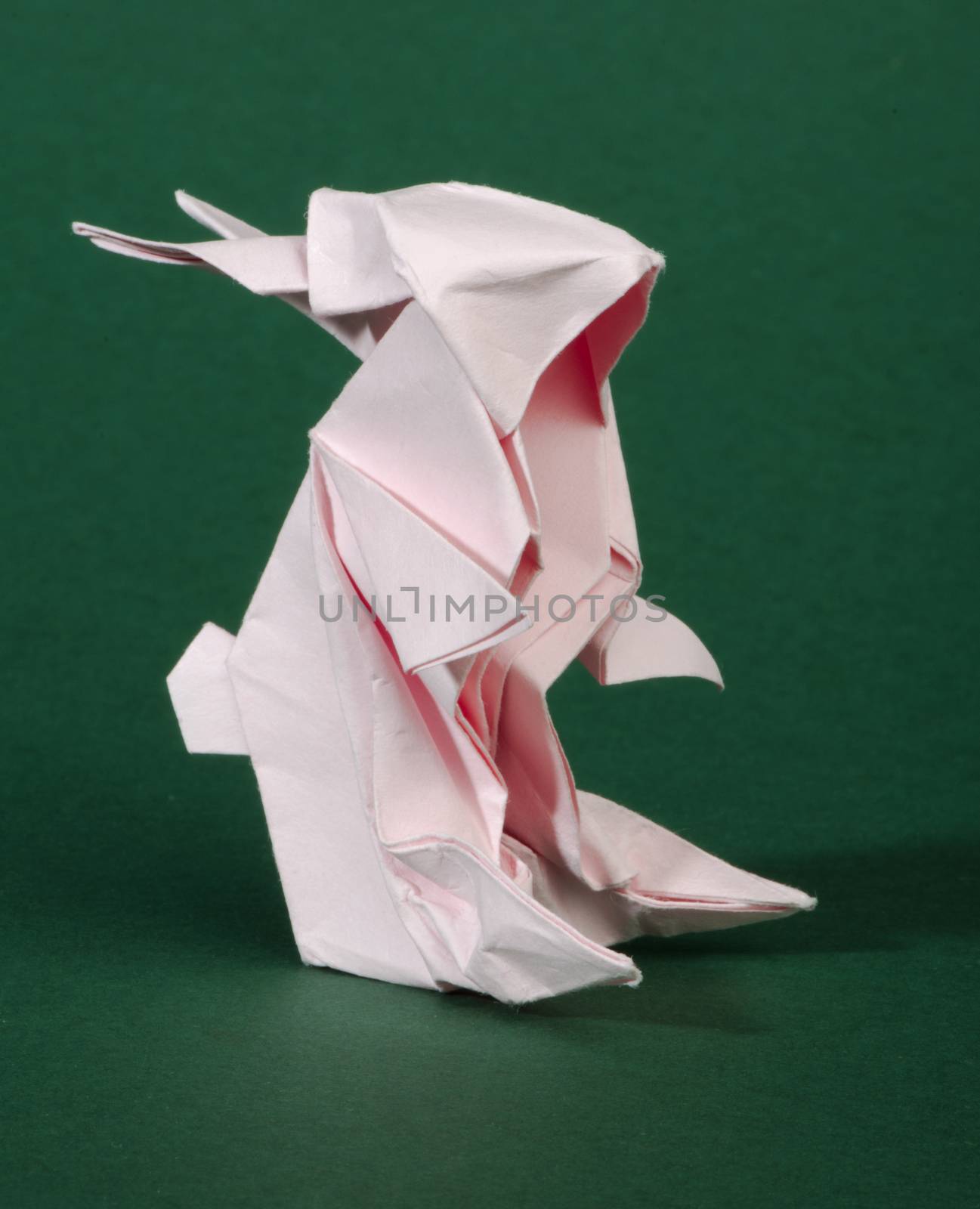 Origami pink rabbit by deyan_georgiev