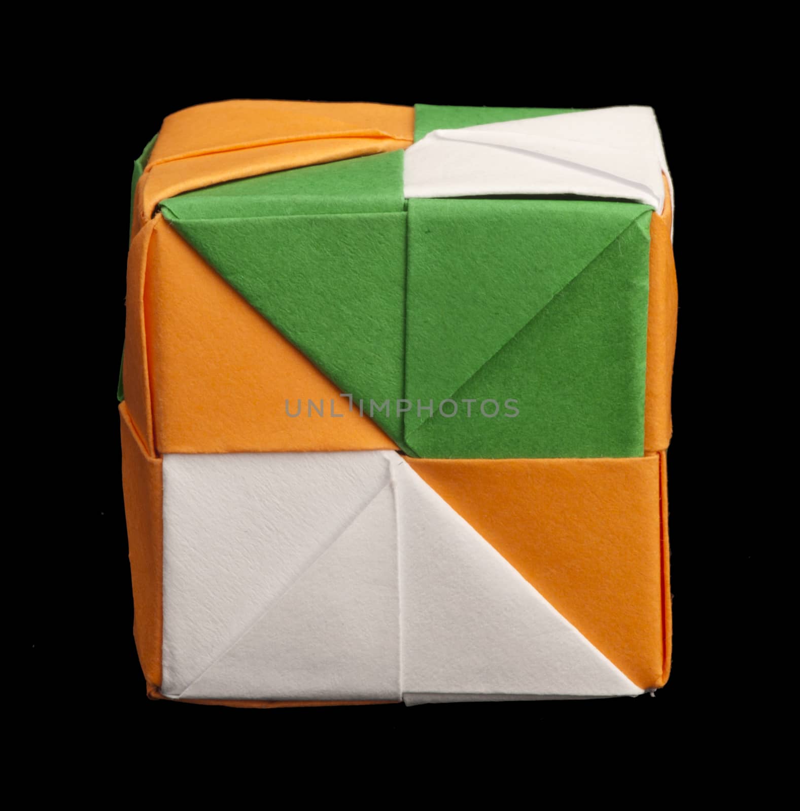 Paper cubes folded origami style. by deyan_georgiev