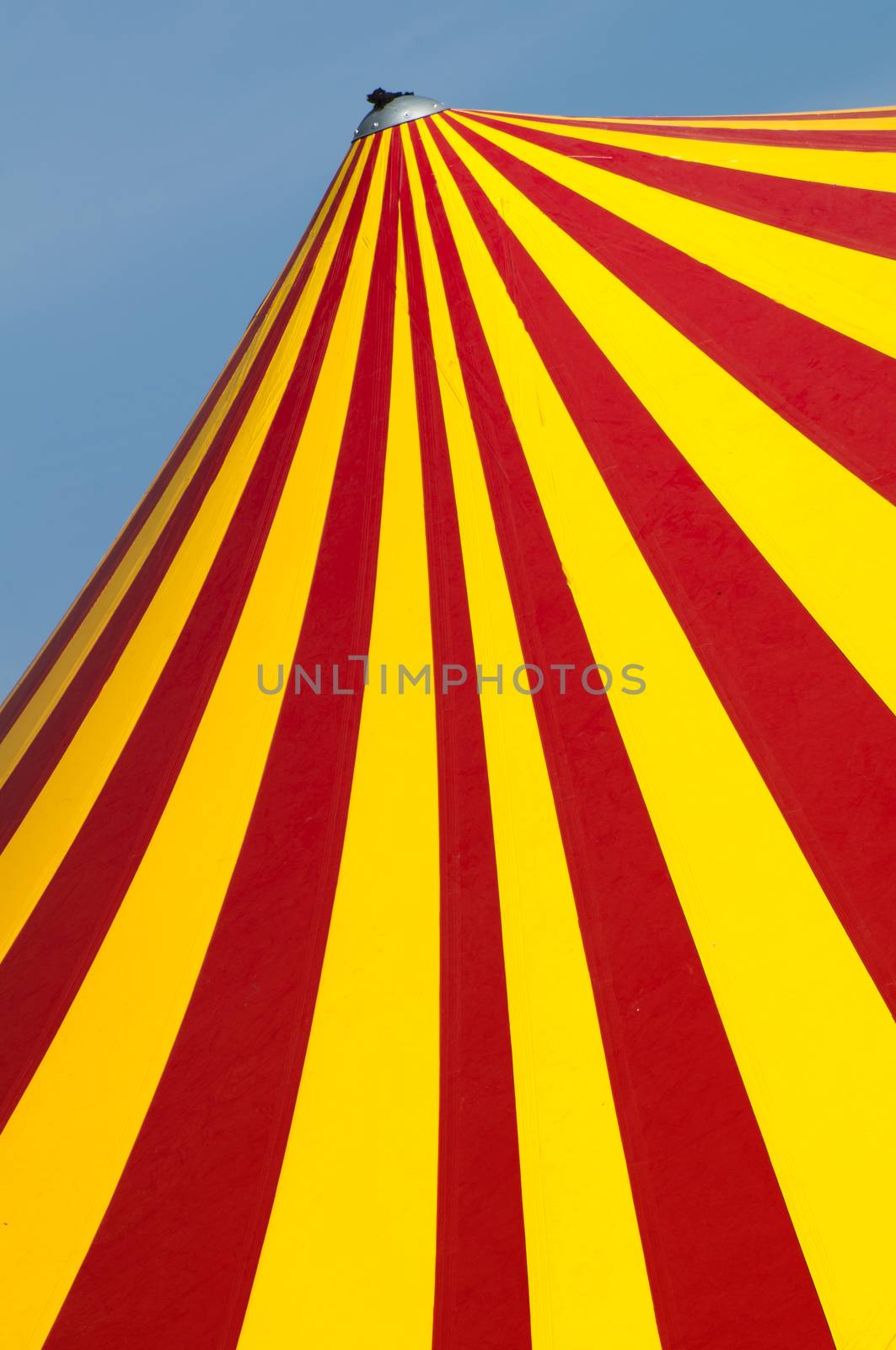 Red and yellow circus dome