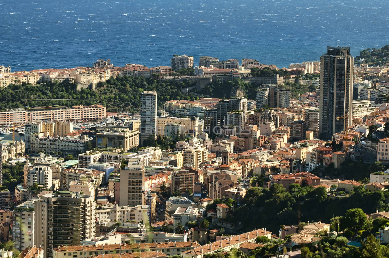 Bay of Monaco and Monte Carlo.Yachts and Ships