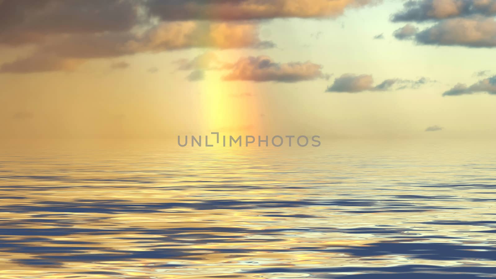 Rainbow over the sea in Denmark