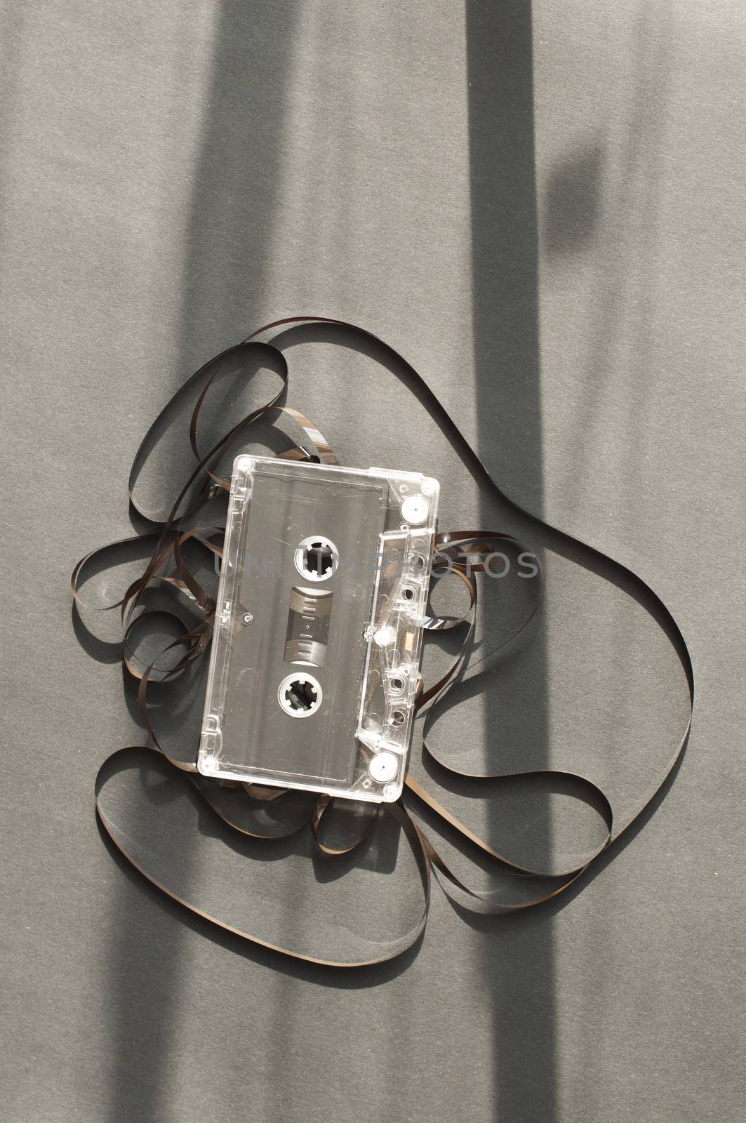 Audio tape cassette with subtracted out tape by deyan_georgiev
