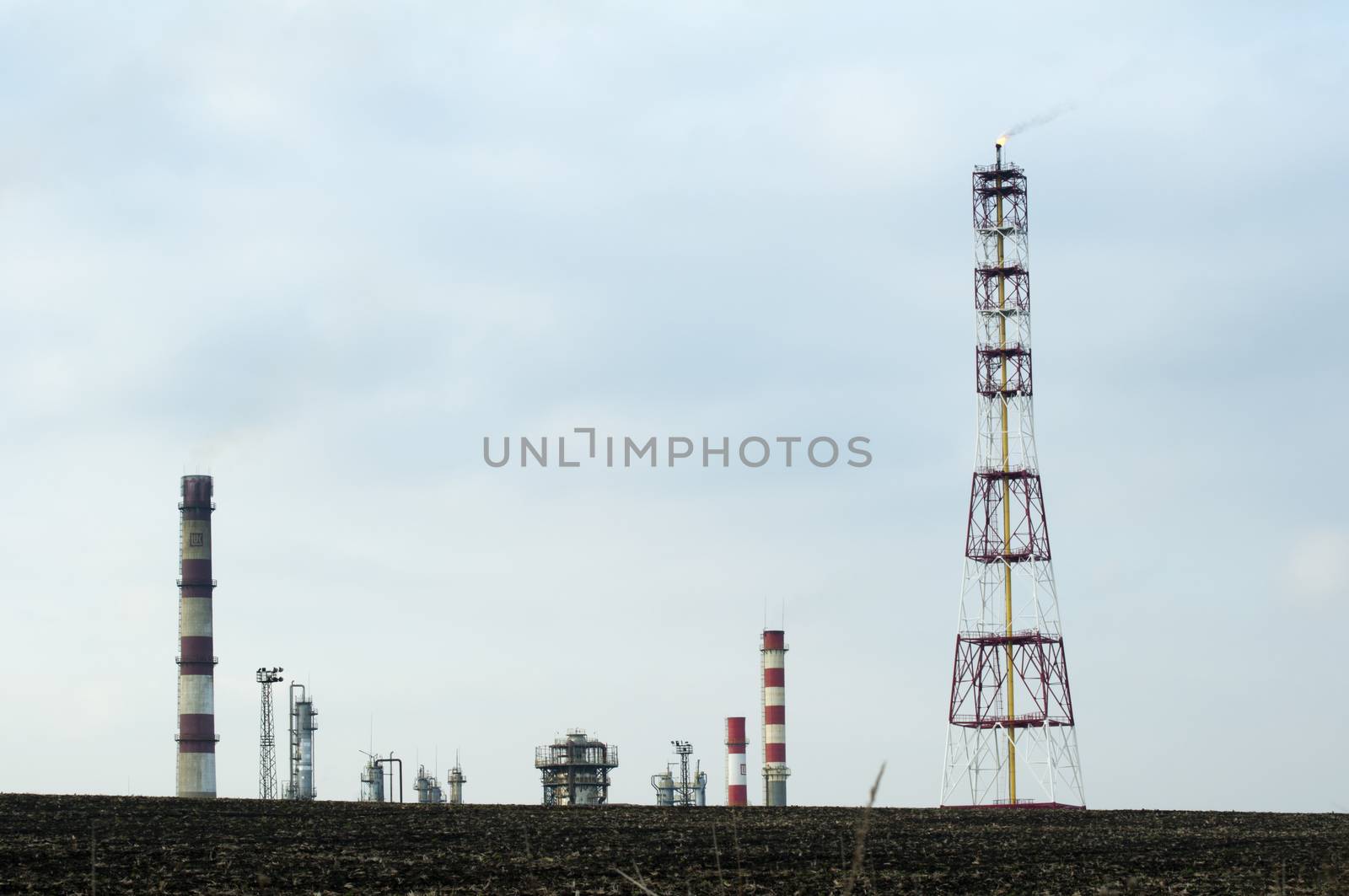 Oil and chemical refinery by deyan_georgiev