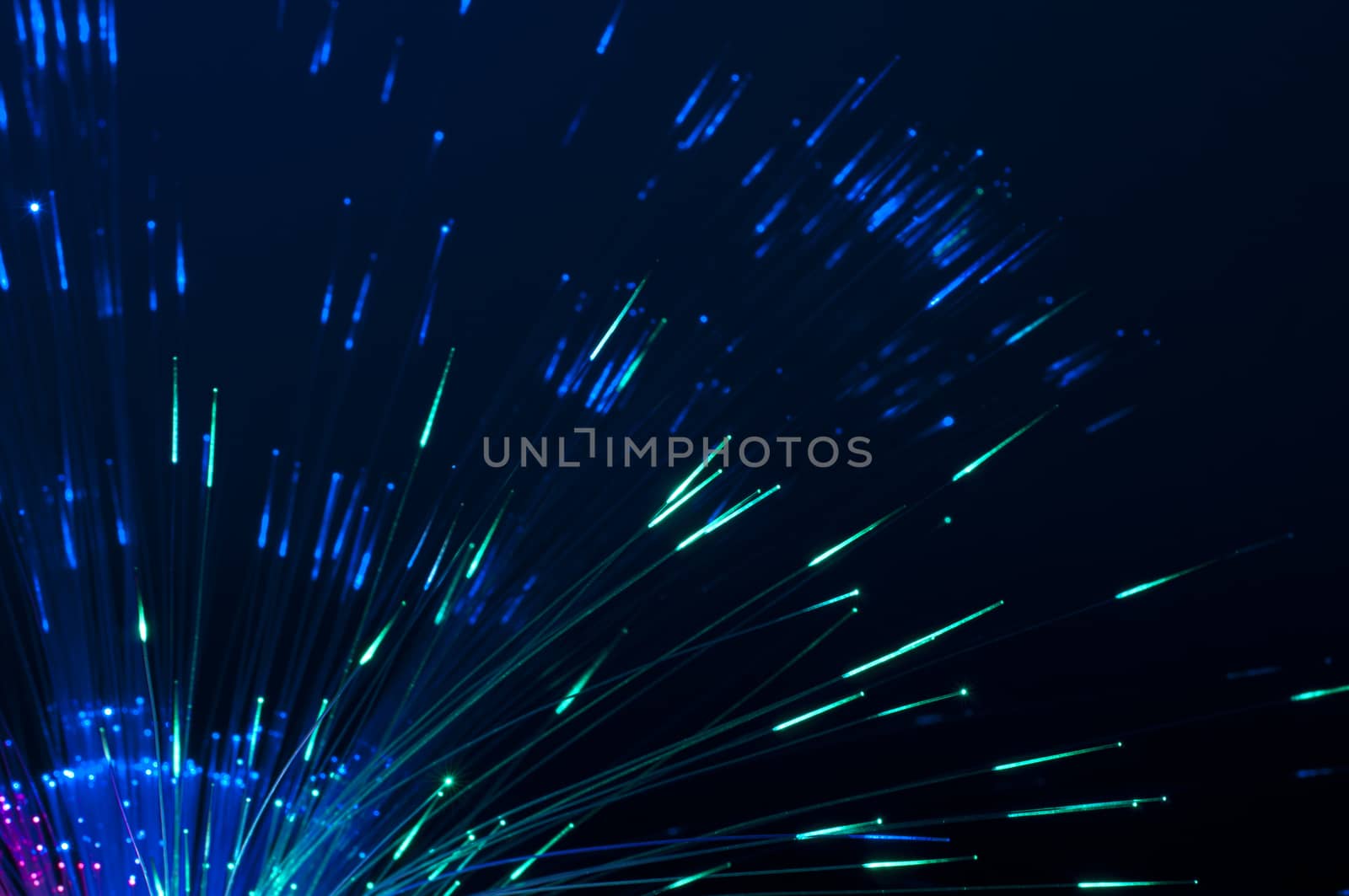 Multicolored optical fibers