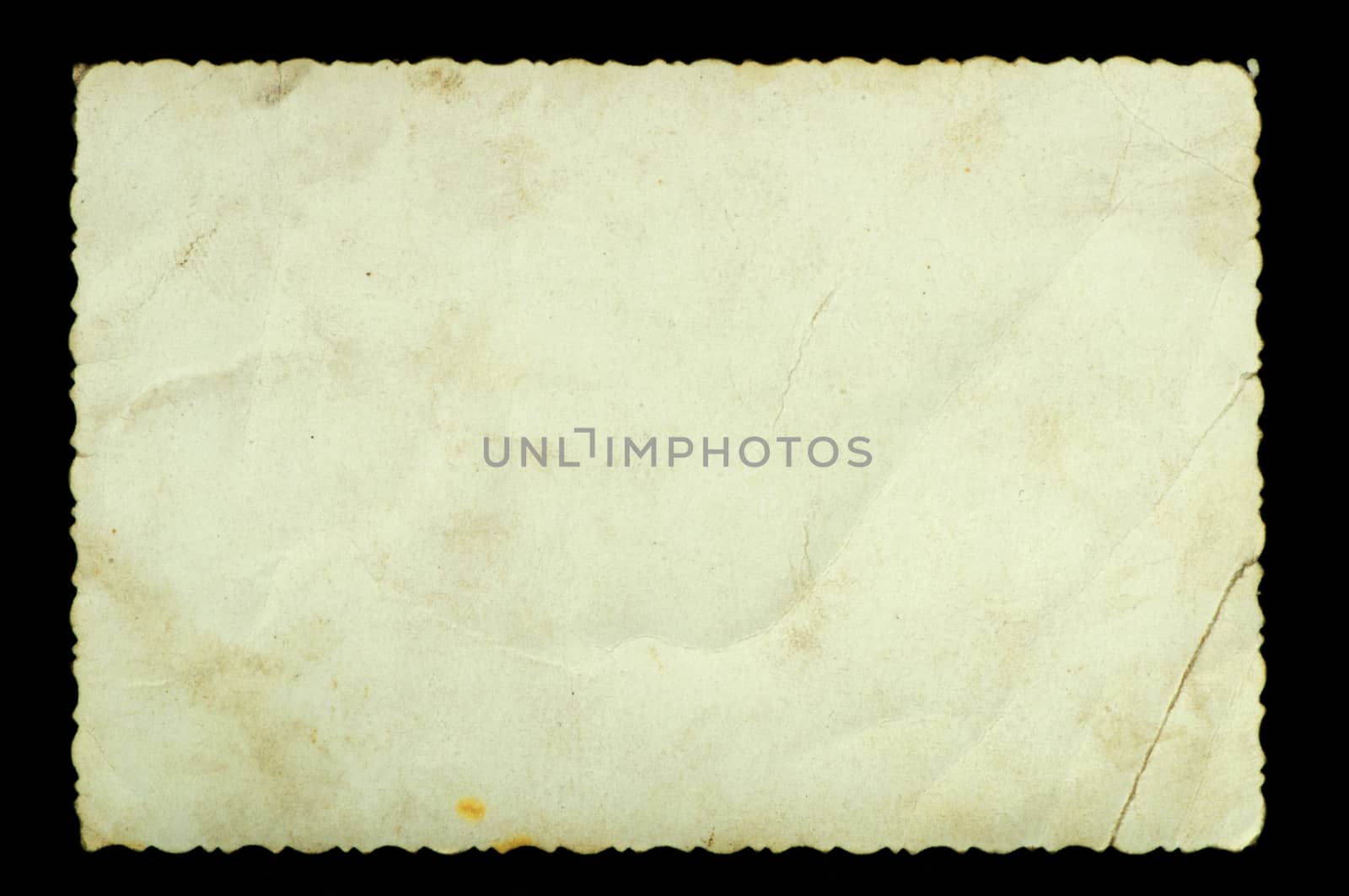 old paper sheet black isolated