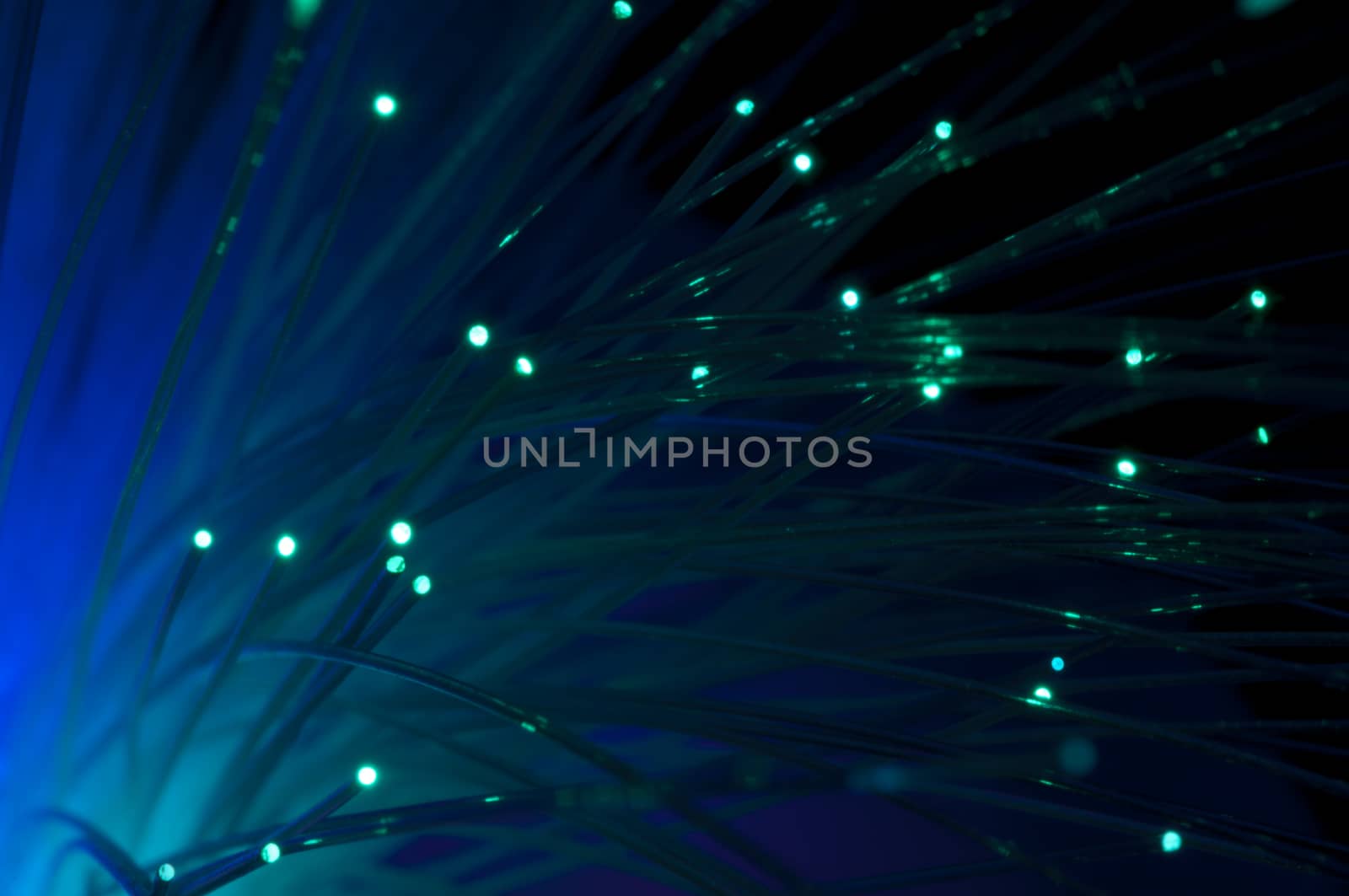 Blue colors optical fibers