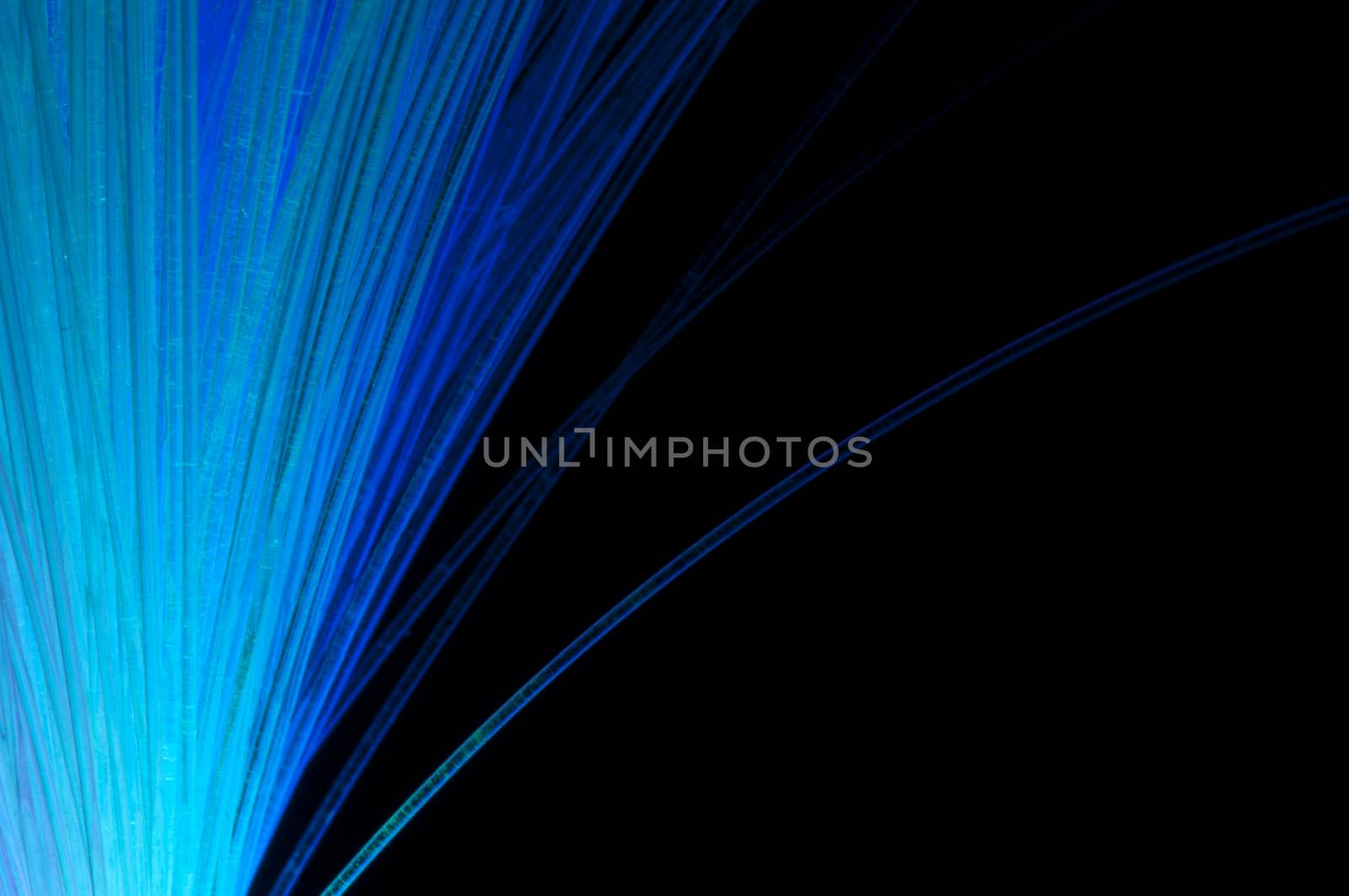 Blue colors optical fibers