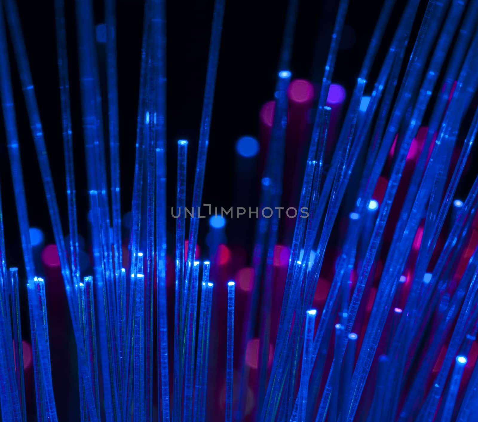 Blue colors optical fibers