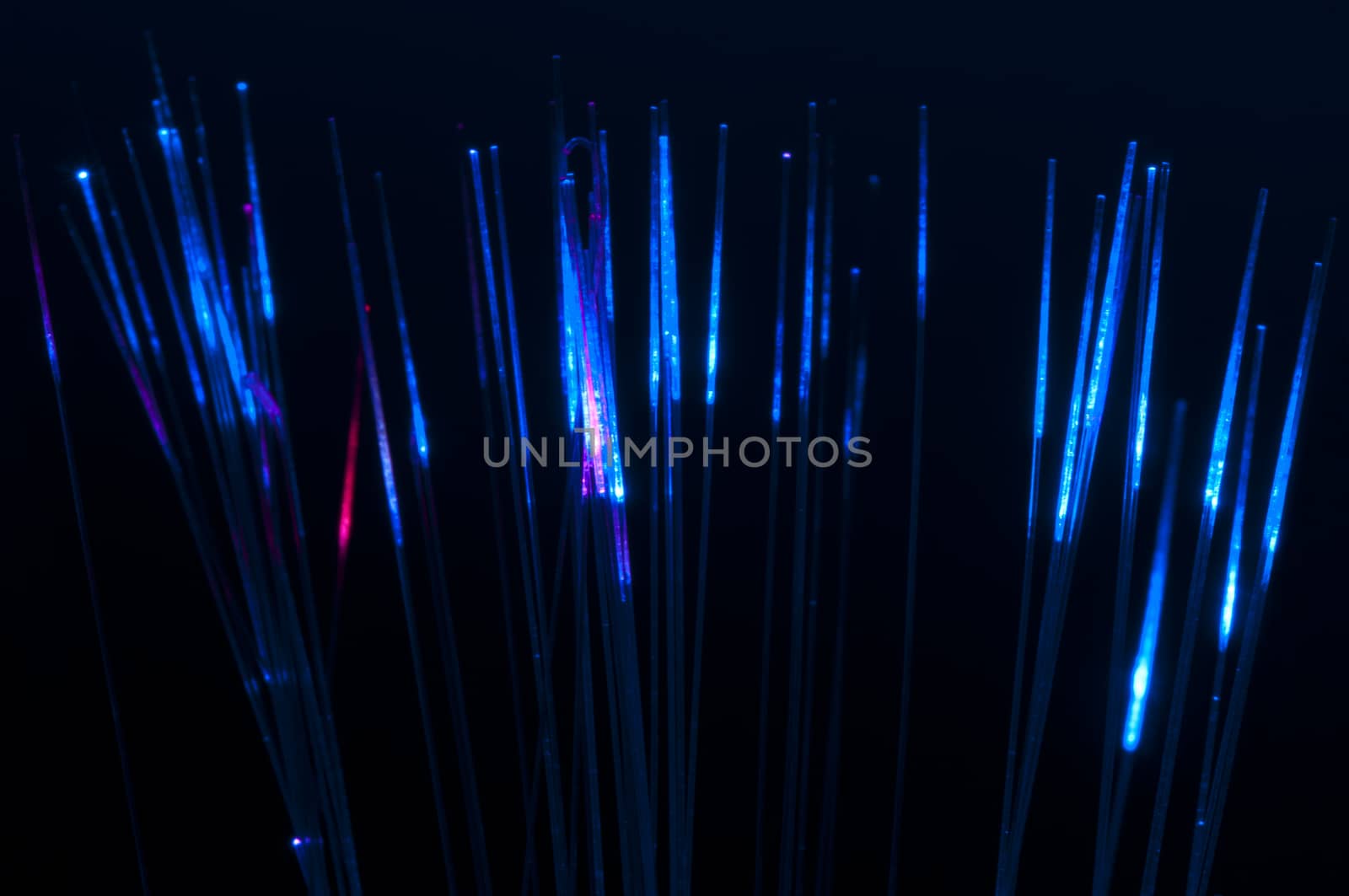 Blue colors optical fibers