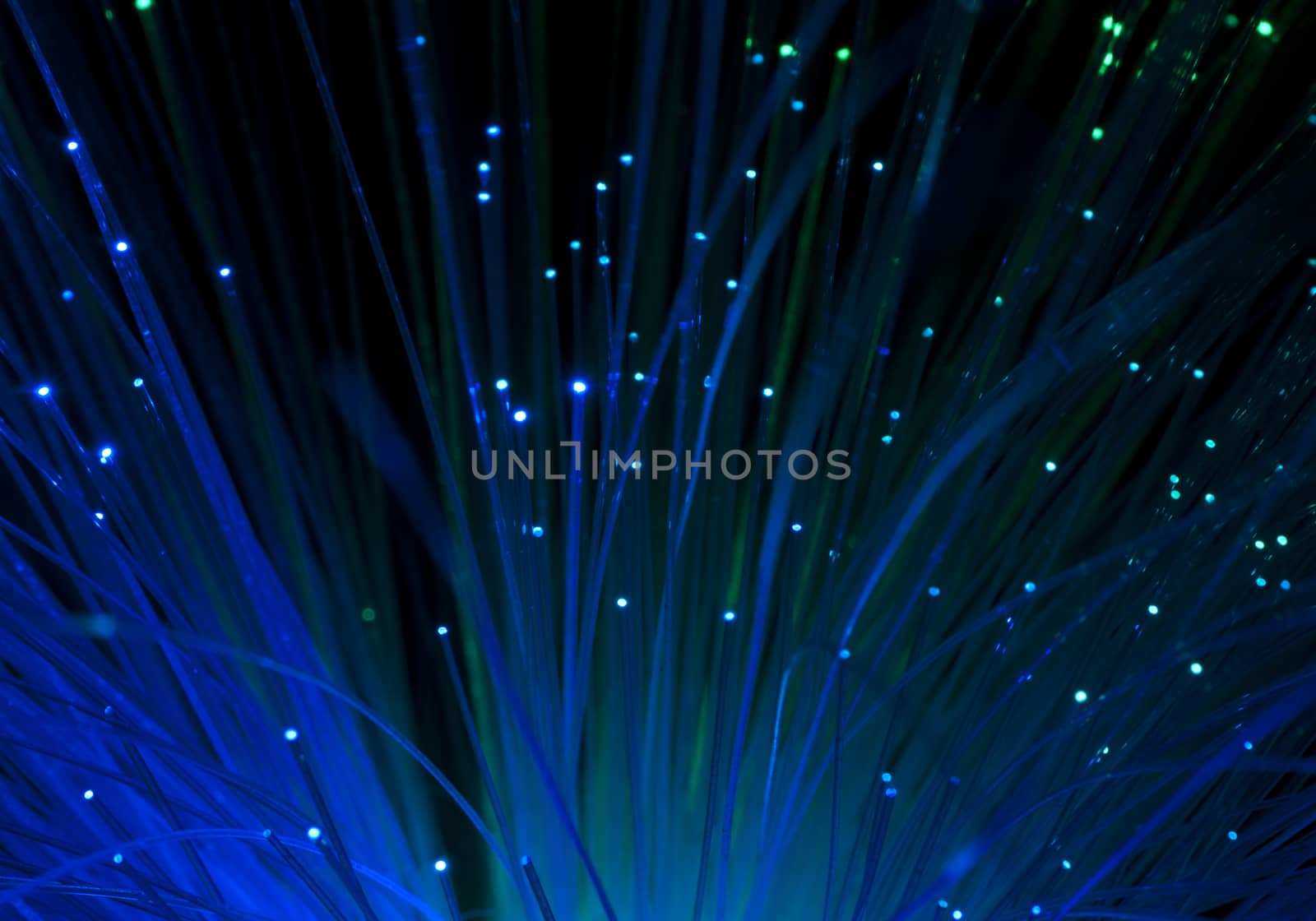 Blue colors optical fibers