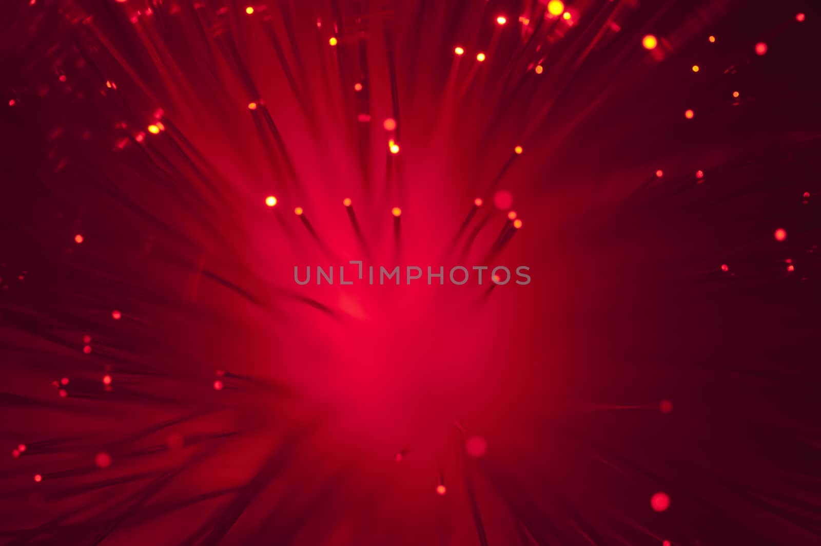 Red colors optical fibers