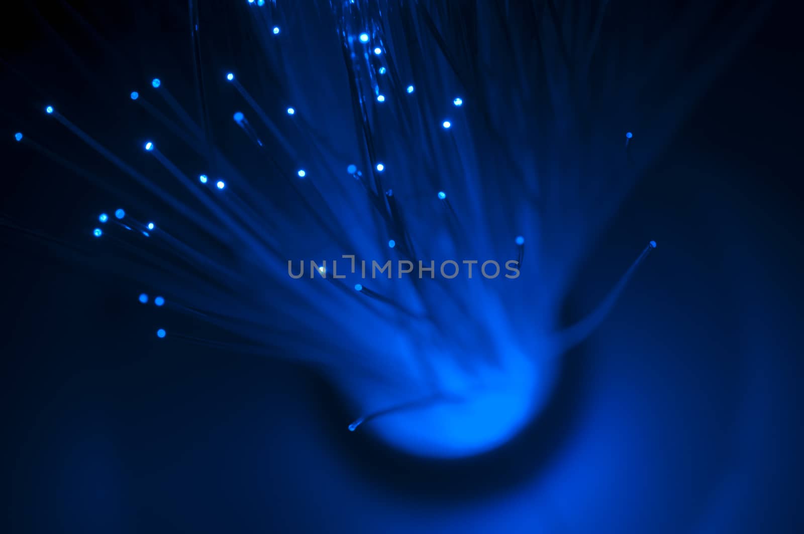 Blue colors optical fibers