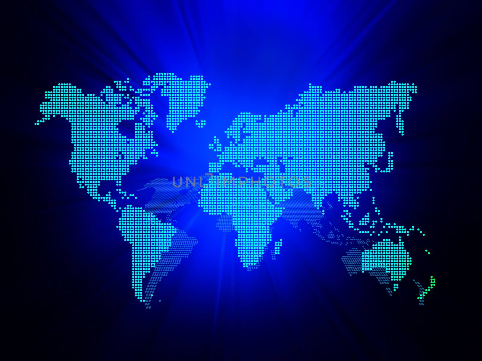 Dot World map business background by deyan_georgiev