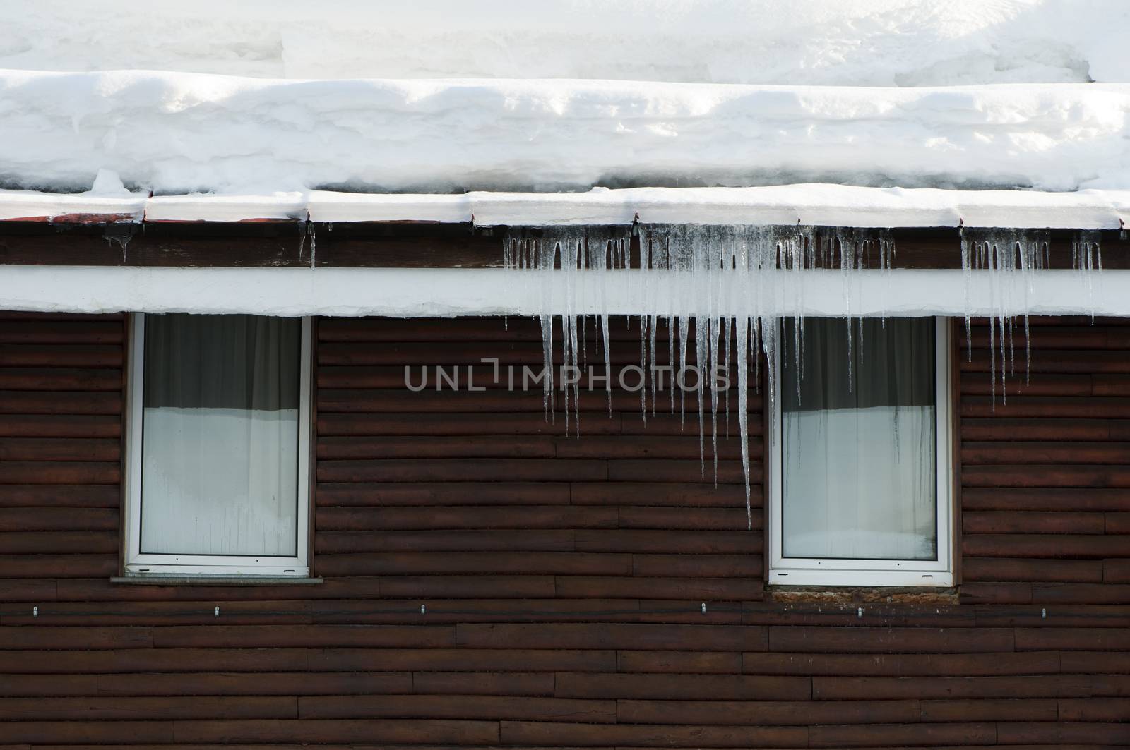 Icicles on window by deyan_georgiev