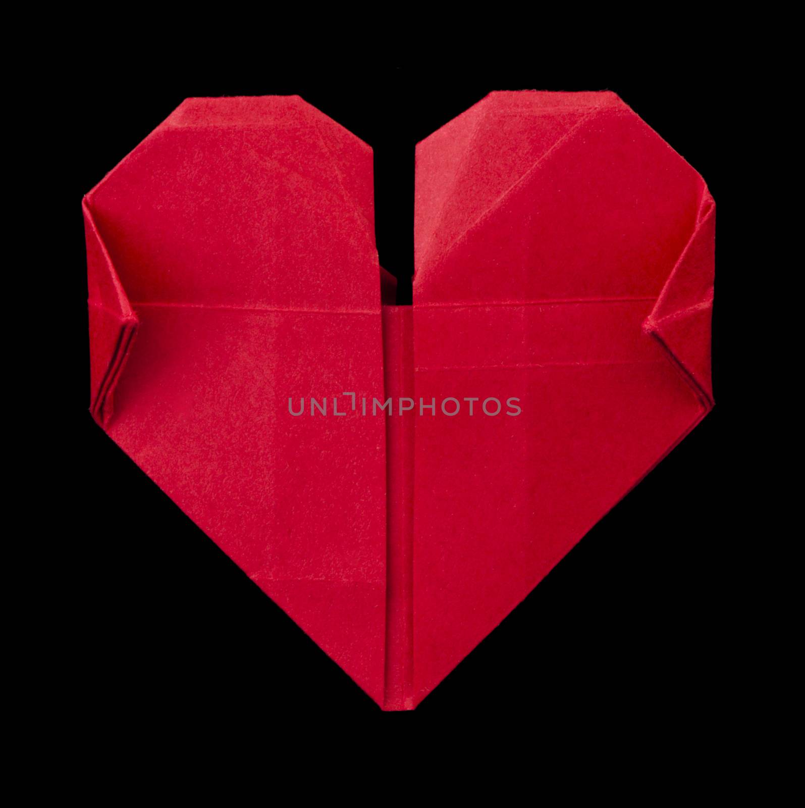 Origami red heart by deyan_georgiev