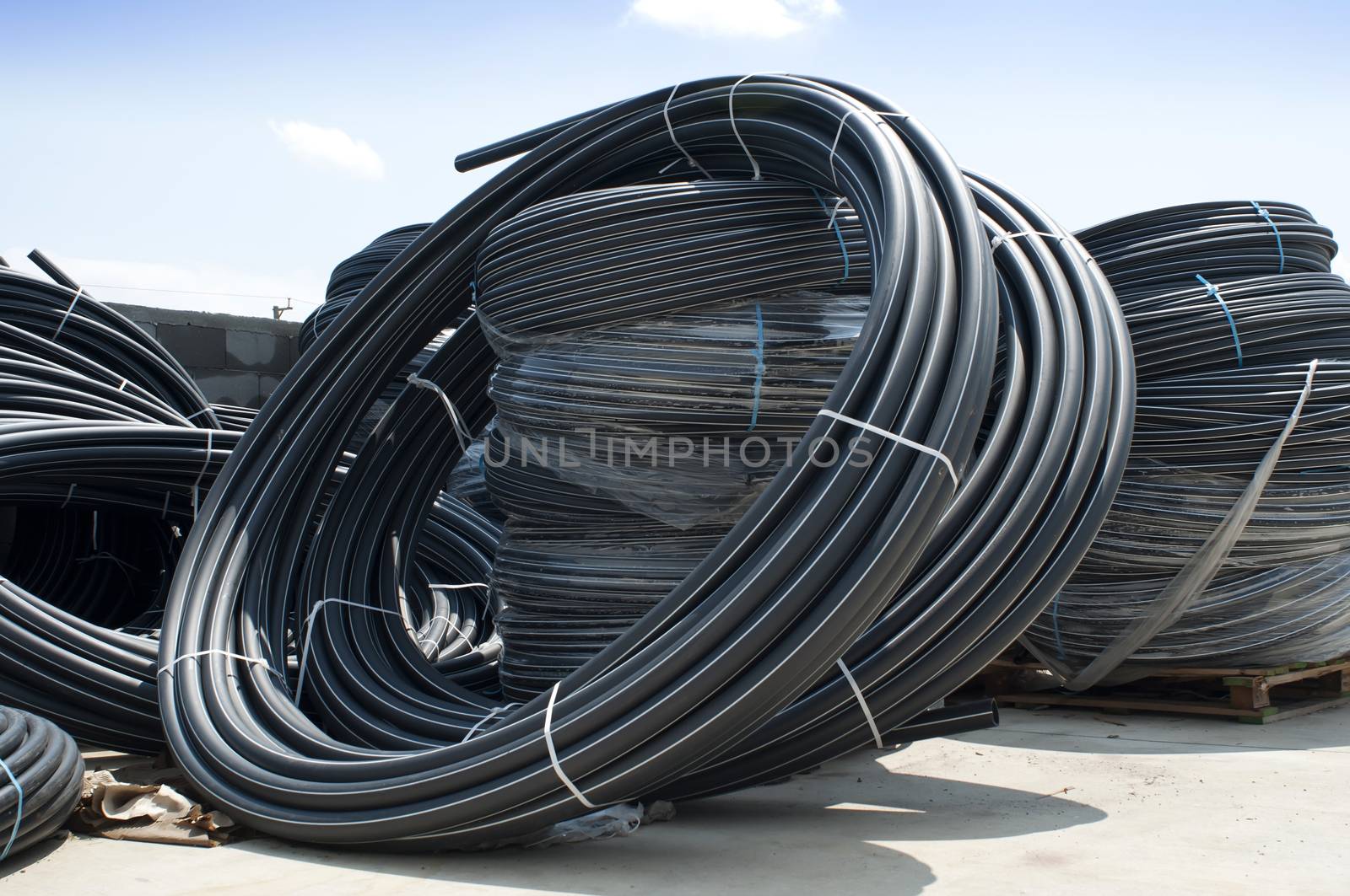 Black PVC hoses by deyan_georgiev