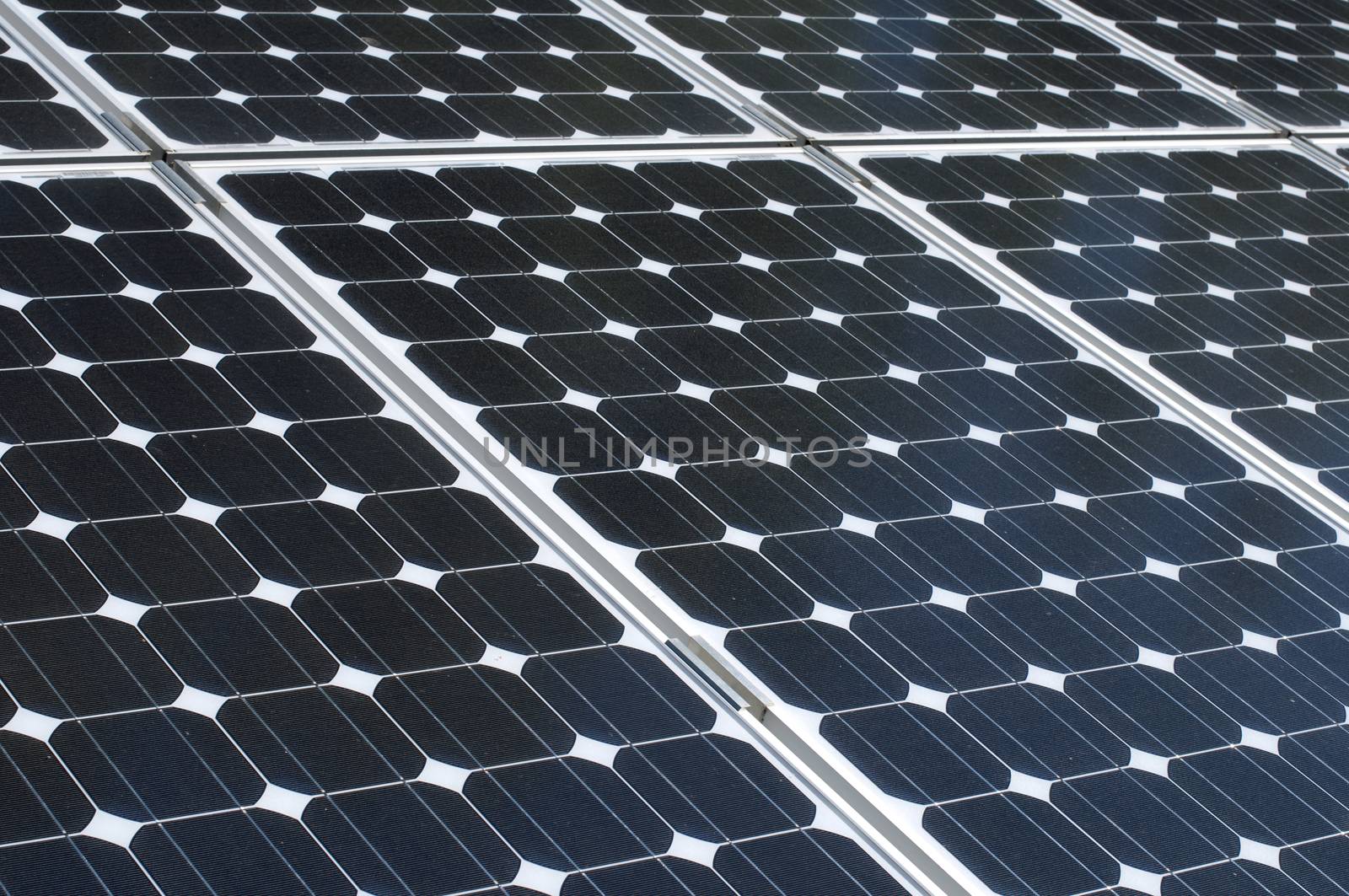 Blue solar Panels. Closeup background
