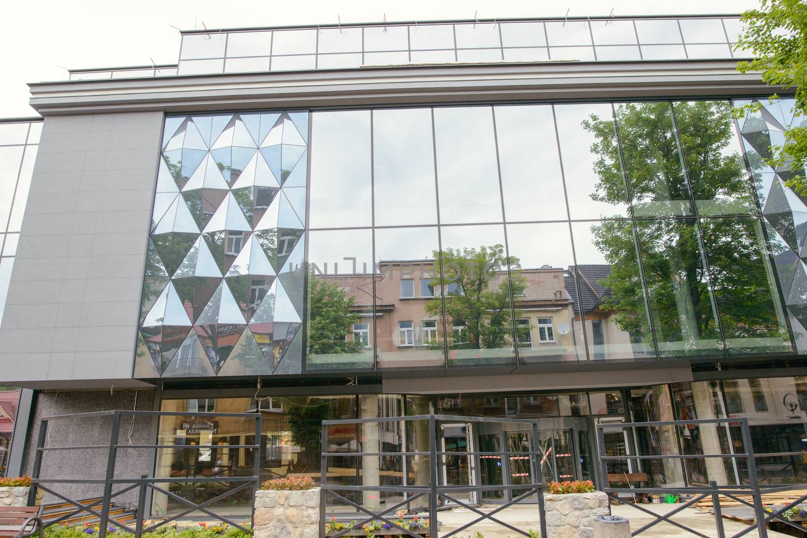 Modern shopping center outdoor in the Summer
