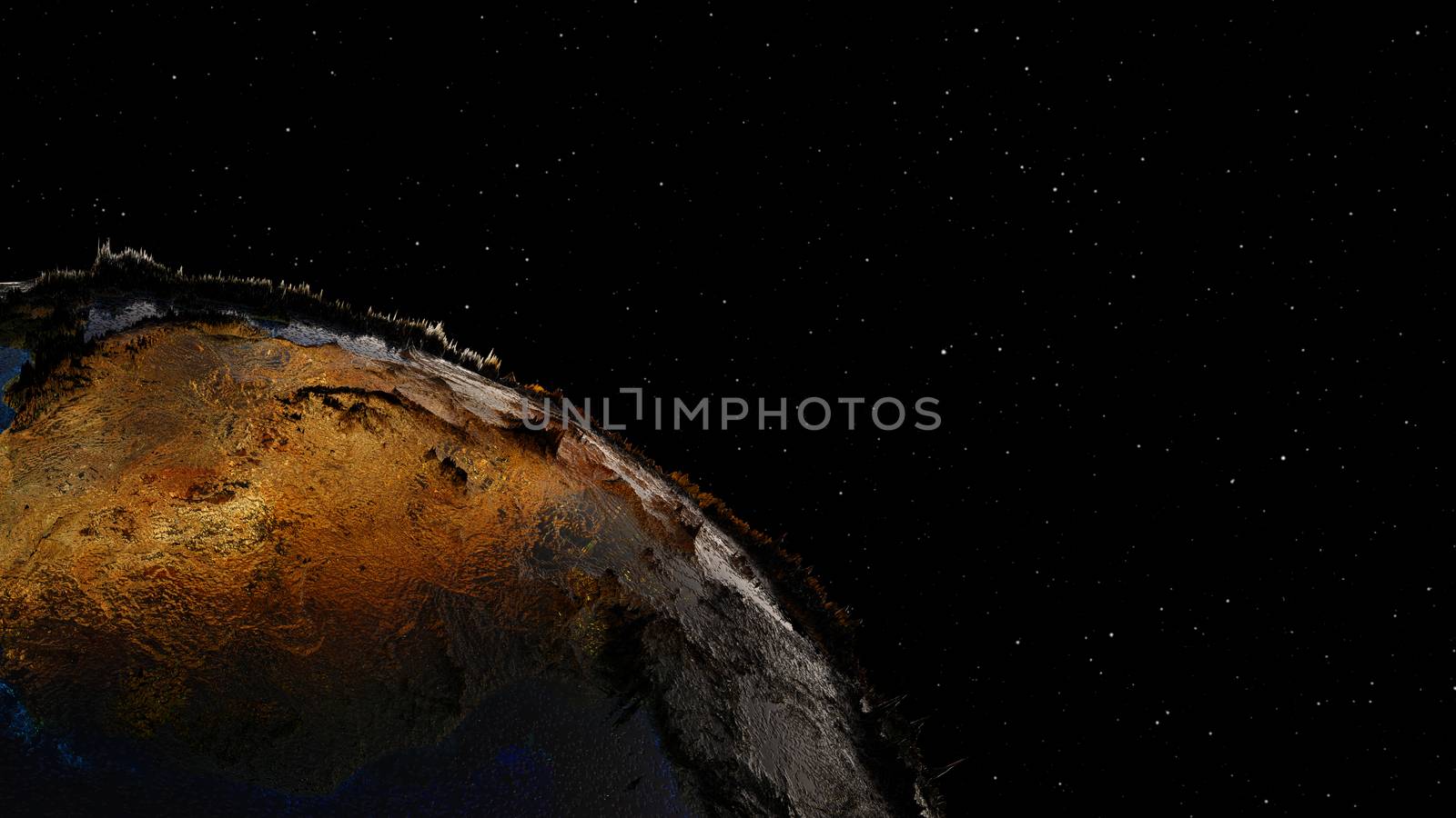 High Quality Planet Earth on Star Field Background by cherezoff