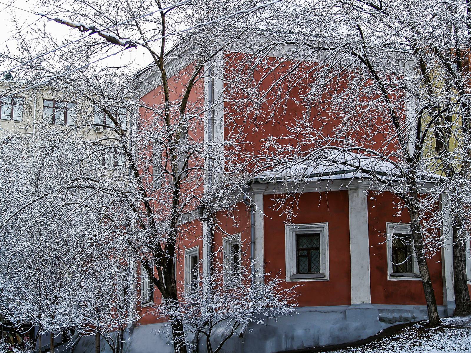 Winter city in the snow. by bonilook