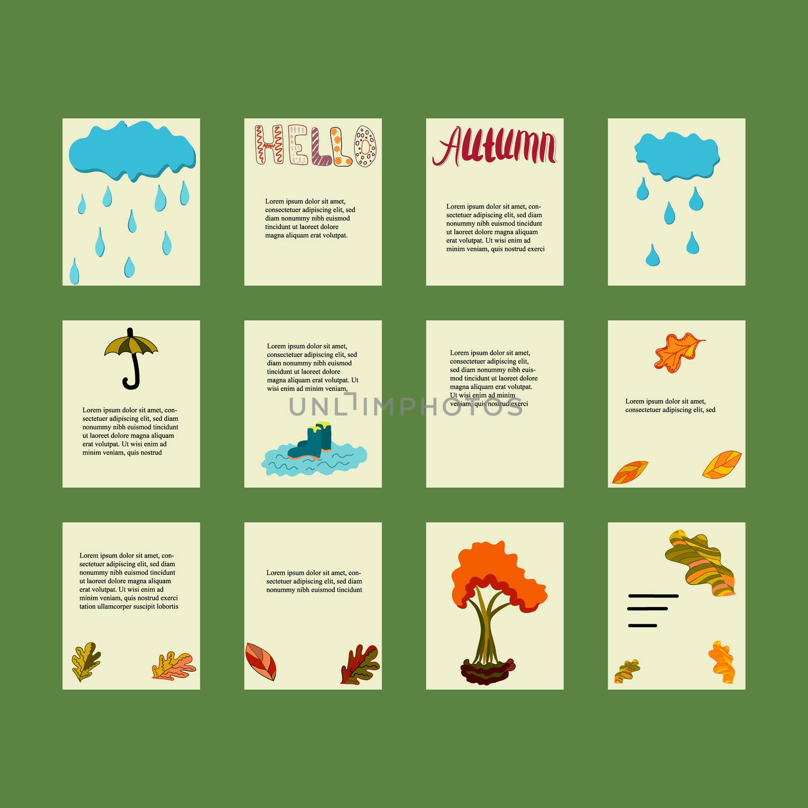Autumn templates by Nata_Prando