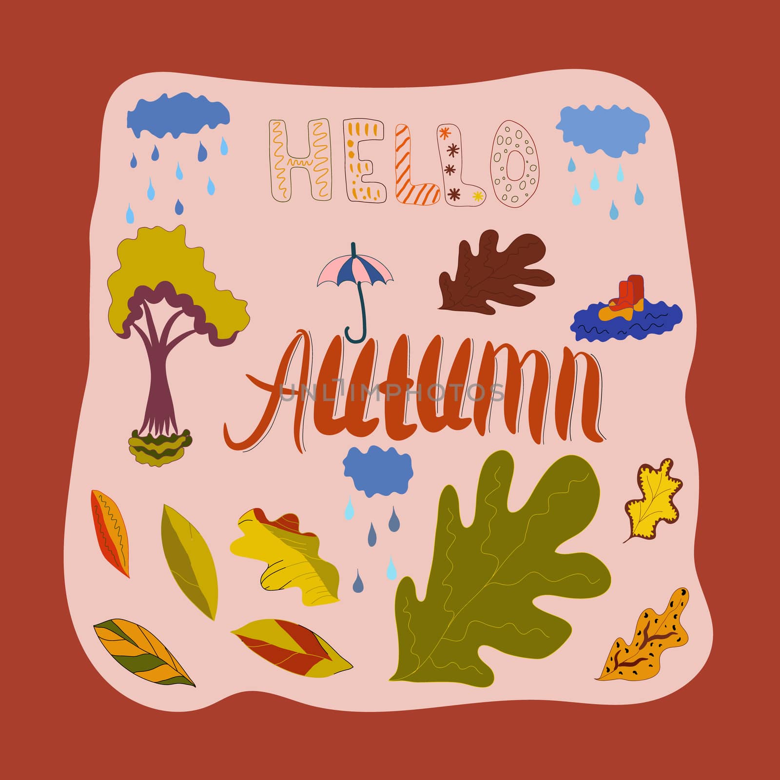 Autumn template by Nata_Prando
