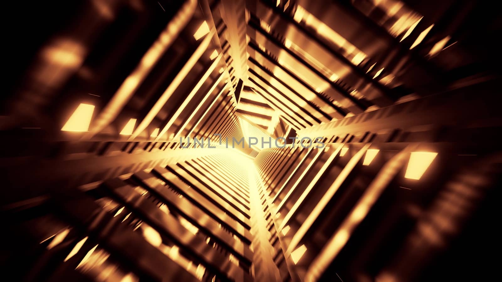 abwtract glowing futuristic scifi subway tunnel corridor 3d rendering wallpaper background design by tunnelmotions
