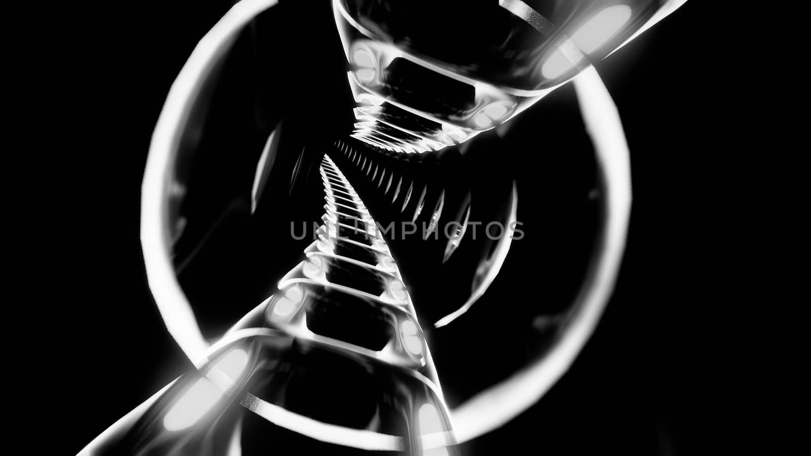 abstract futuristic sci-fi tunnel corridor 3d illustration background wallpaper , abstract 3d rendering design