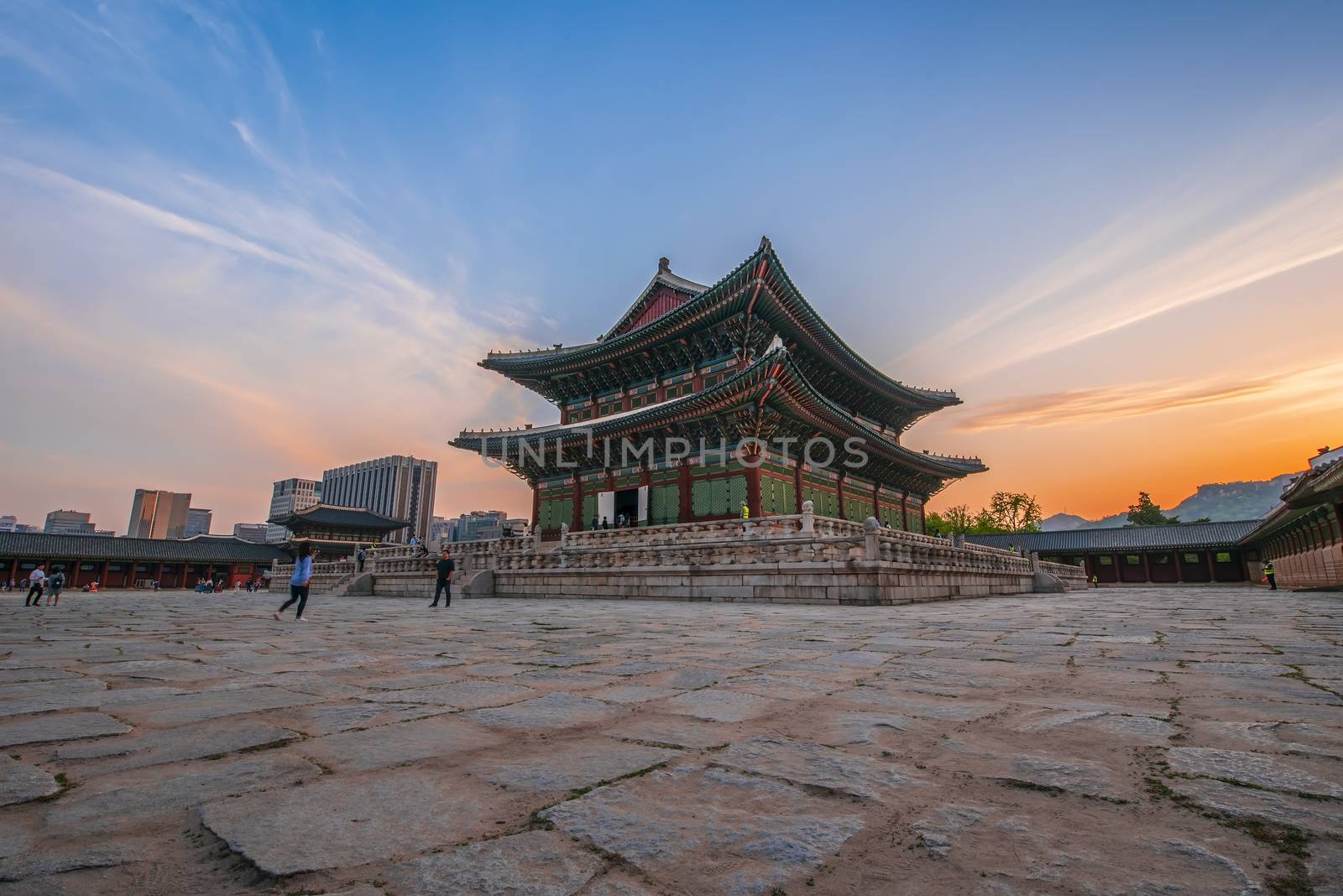 Geunjeongjeon, the Throne Hall at the Gyeongbokgung Palace, the  by wijitamkapet@gmail.com