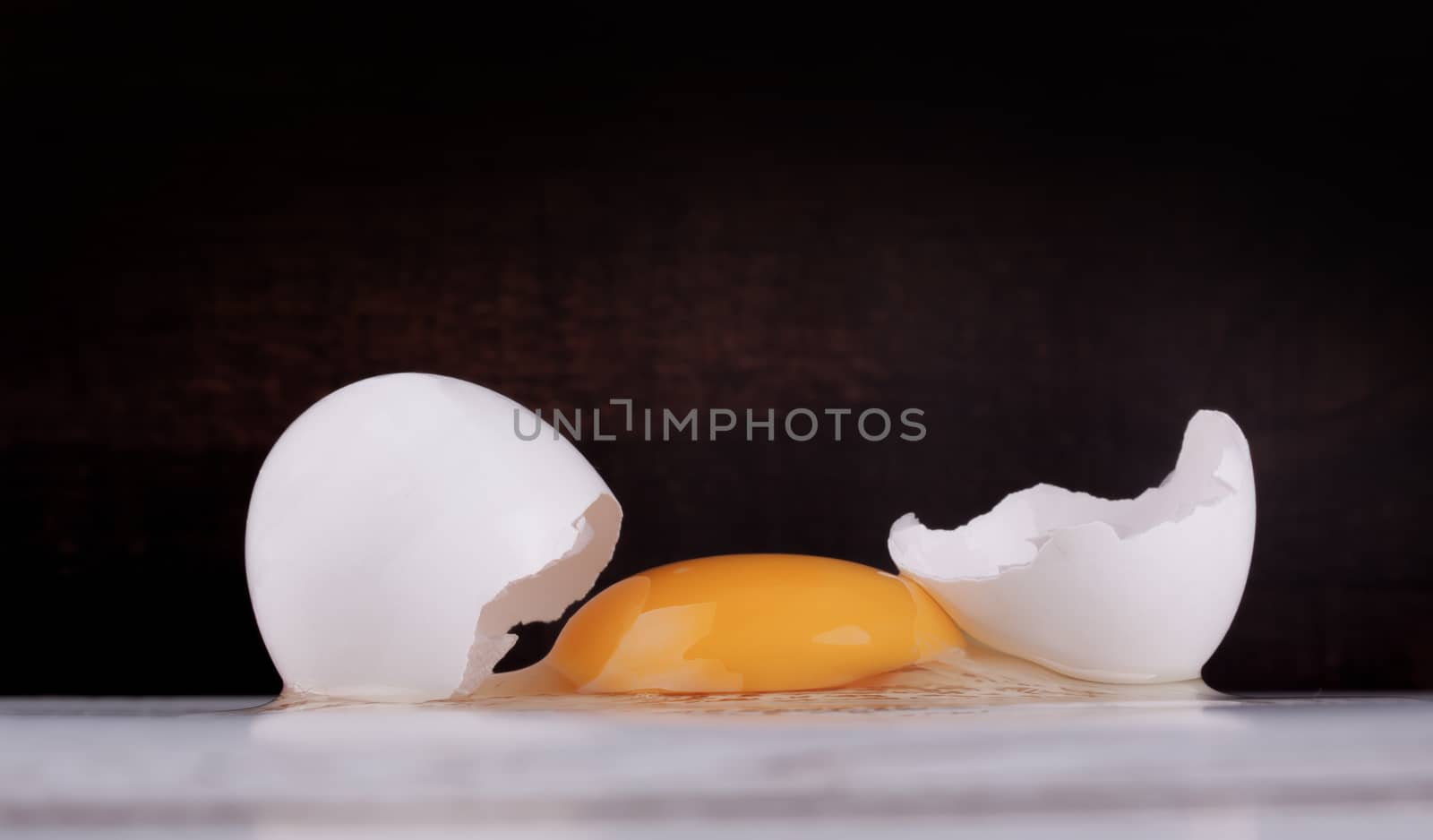 Fresh raw white eggs by lanalanglois